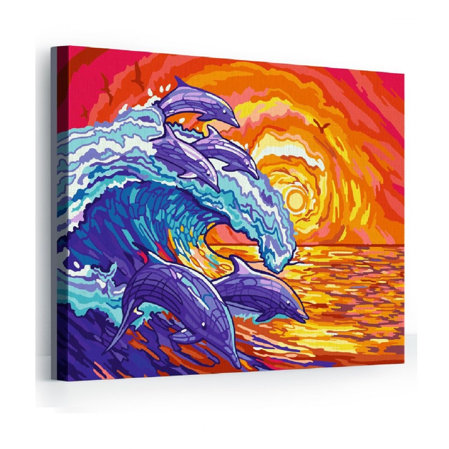 Картина по номерам Hobby Paint Морская волна на закате в ассортименте - фото 1