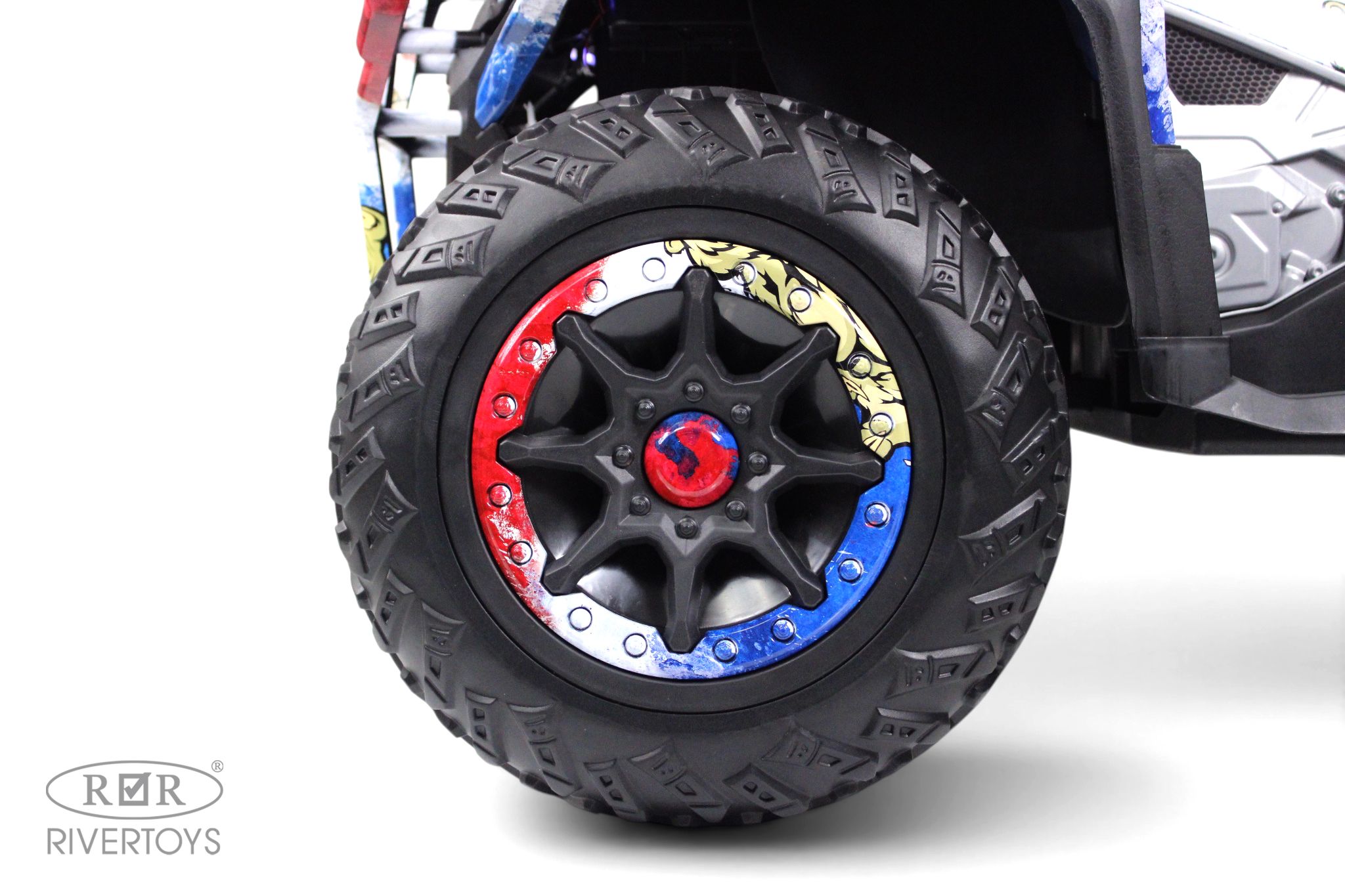 Электромобиль RIVERTOYS Z111ZZ-NEW-RUSSIAN-BEAR С пультом ДУ - фото 23