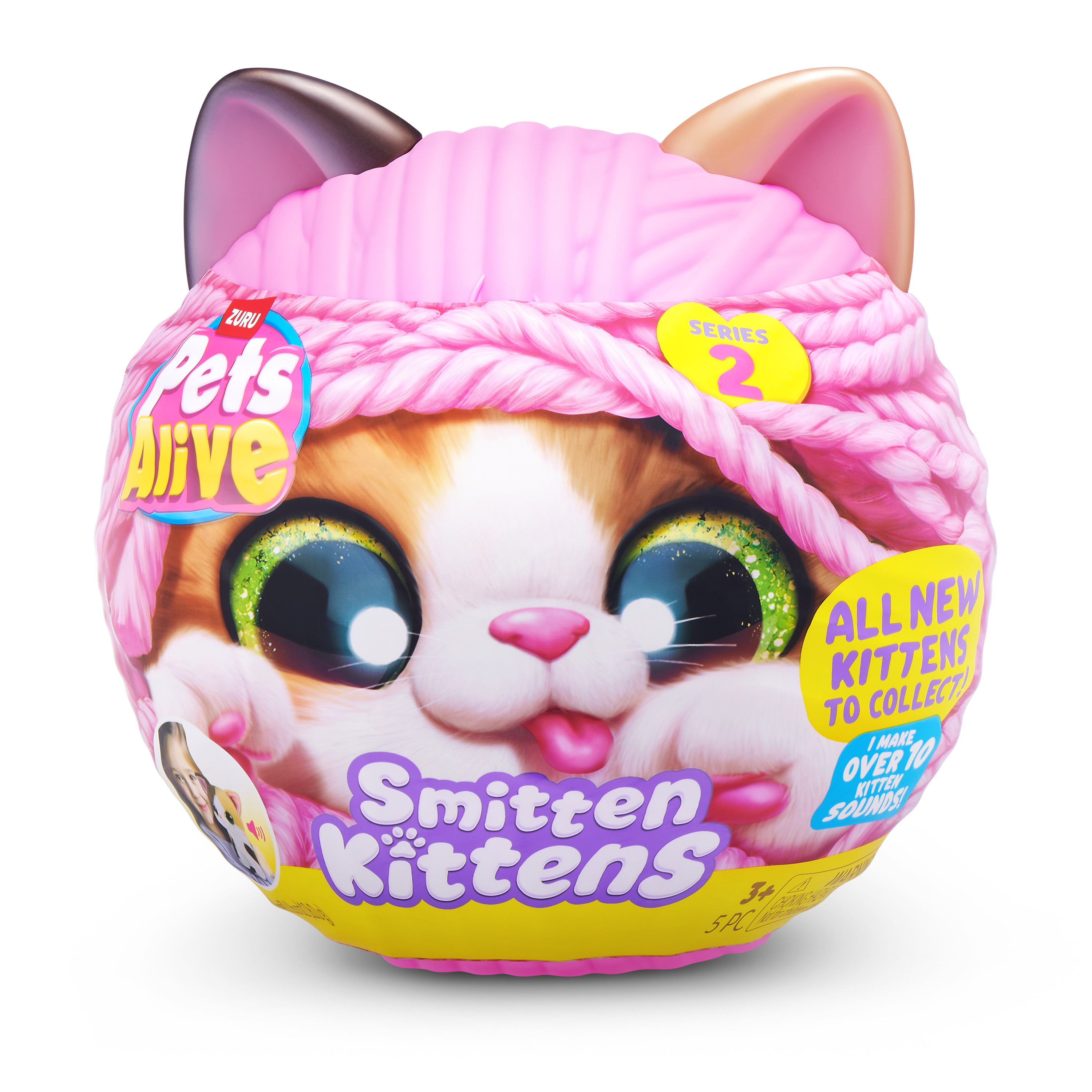 Мягкая игрушка Zuru Pets Alive котик Smitten Kittens в ассортименте - фото 13