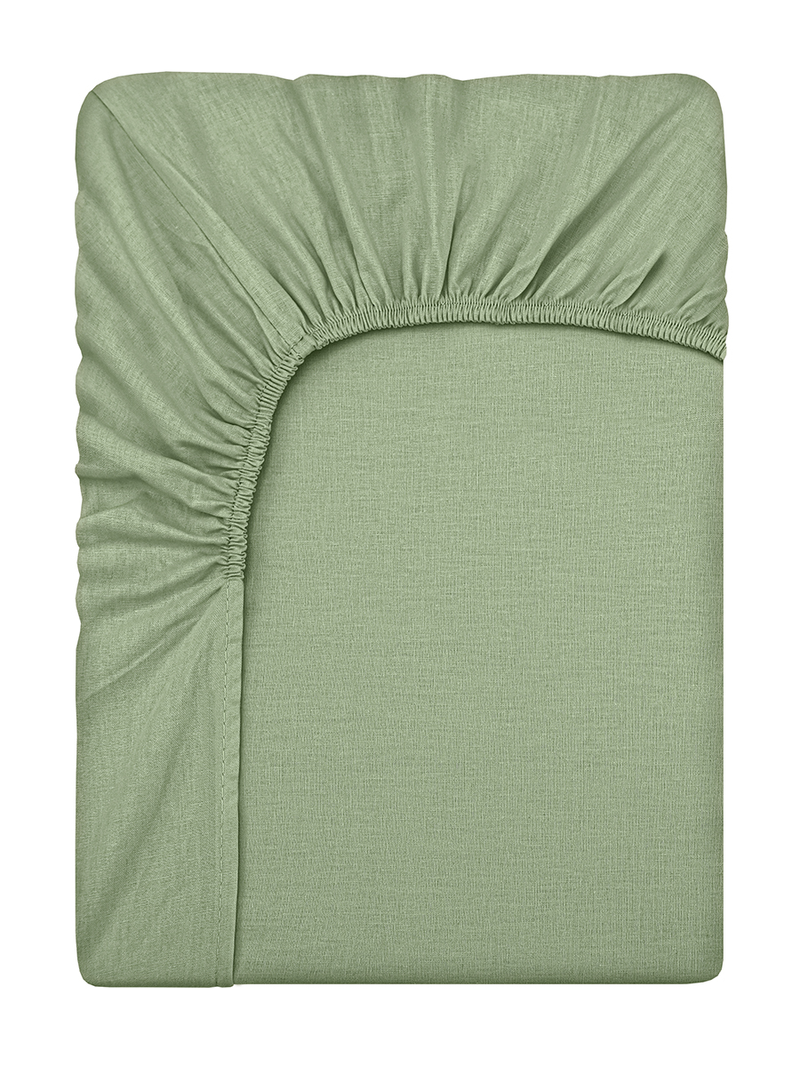 Простыня BRAVO поплин оливка 120 x 200 см на резинке 1 шт. - фото 6
