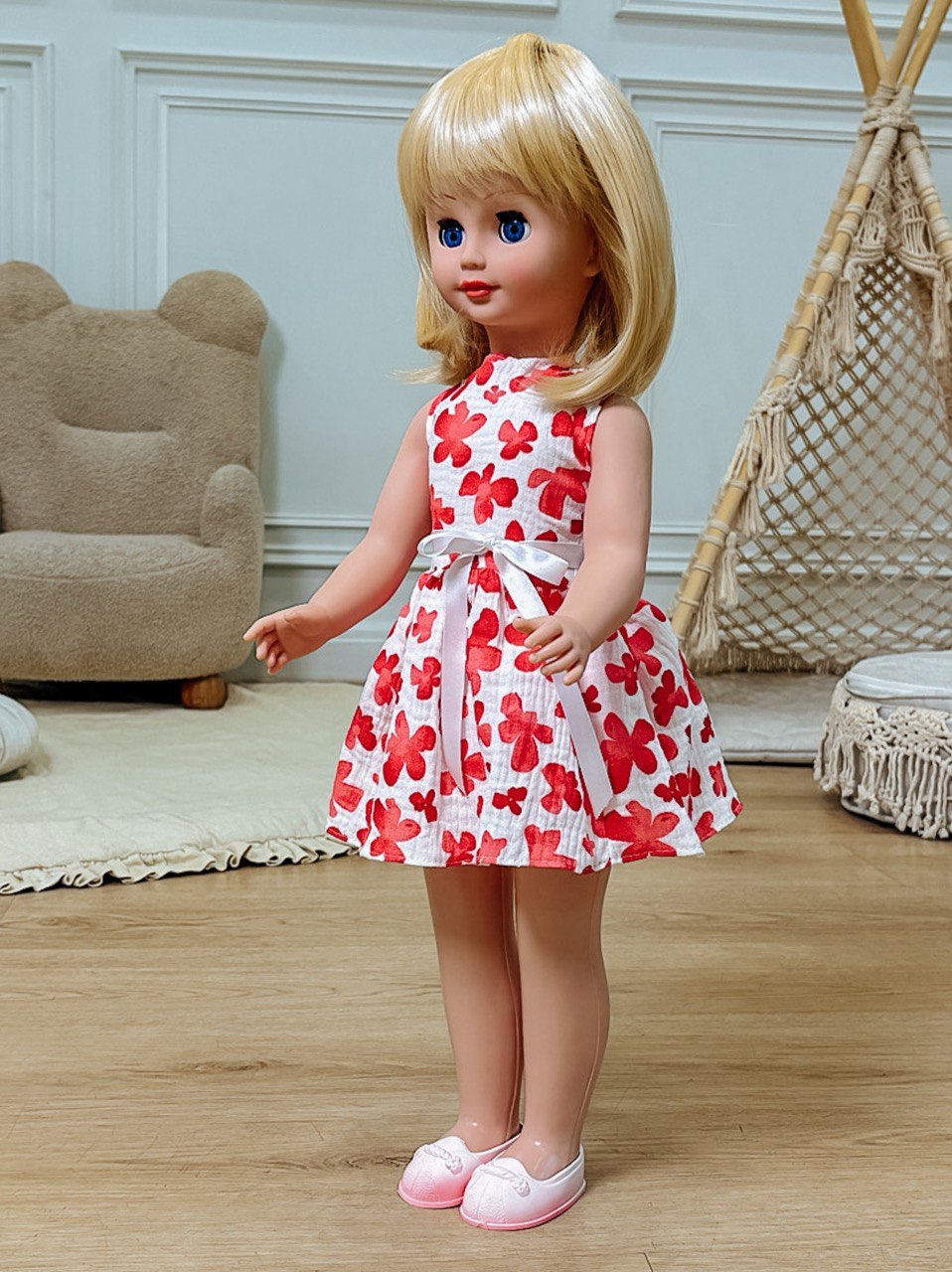 Кукла большая (ростовая) СТРАНА КУКОЛ говорящая Стелла высота 60 см кукла60-стелла19 - фото 10