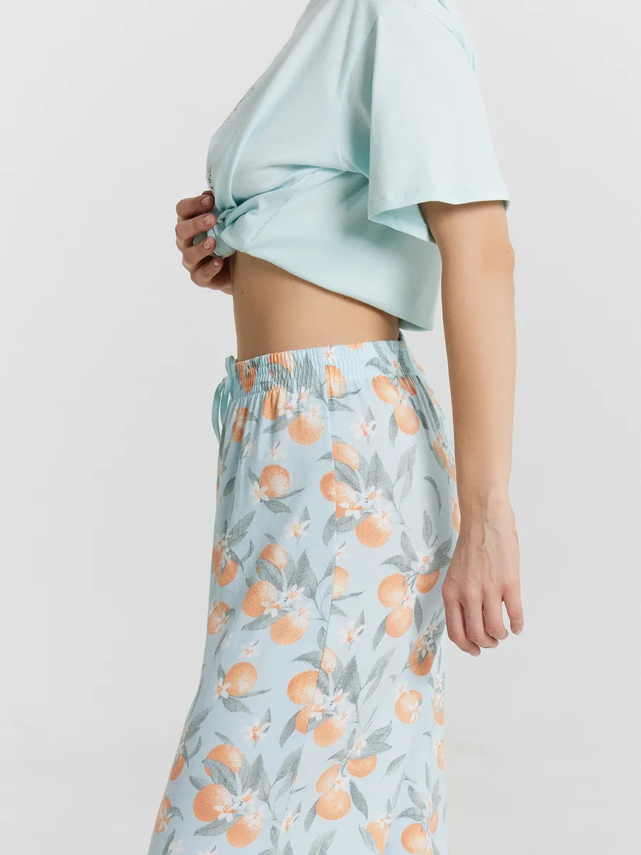 Пижама Mark Formelle (Марк Формэль) 592600/сахарная пудра +апельсины на сахарной пудре - фото 8