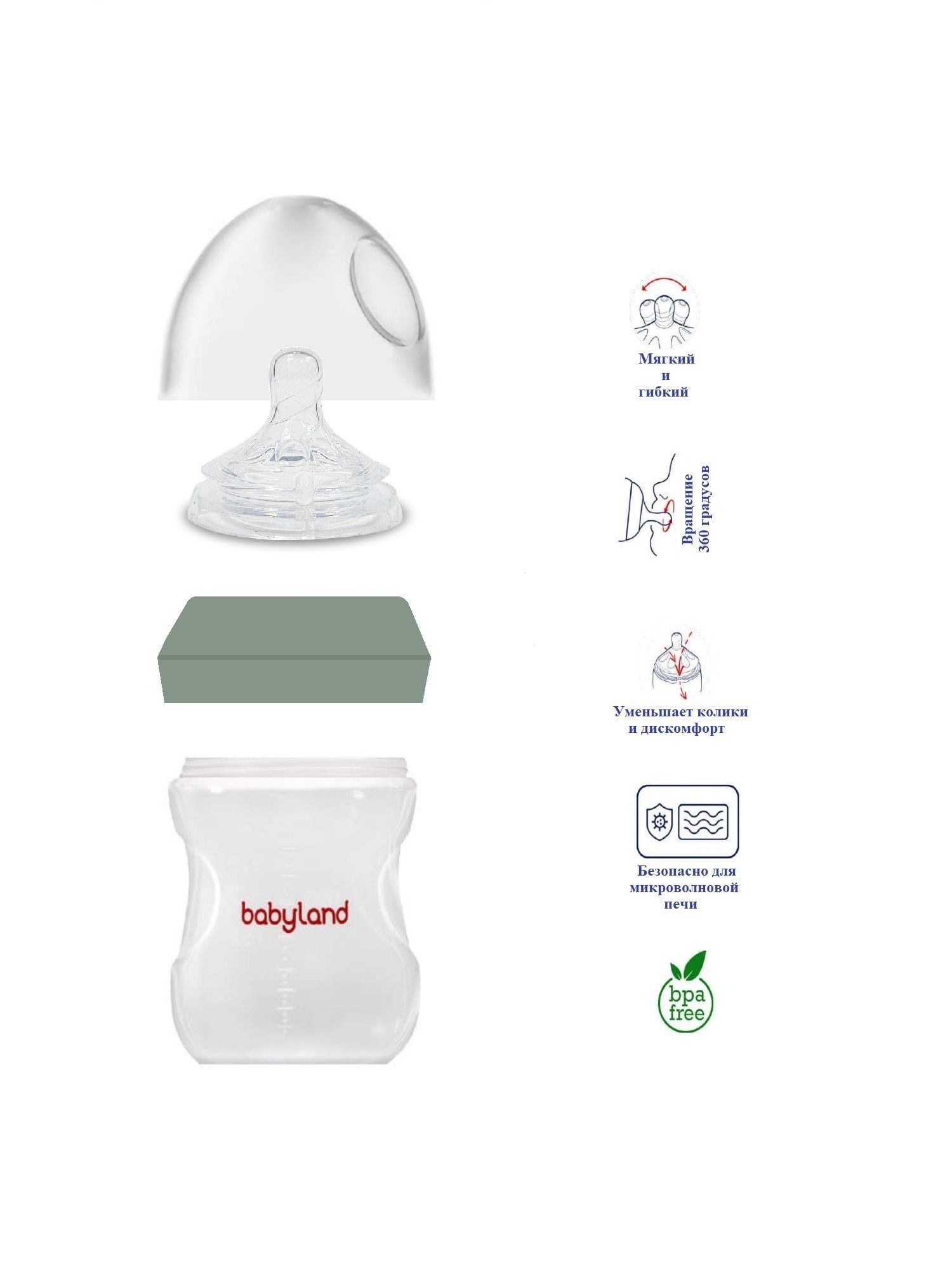 Бутылочка Baby Land Natural 125 мл - фото 5