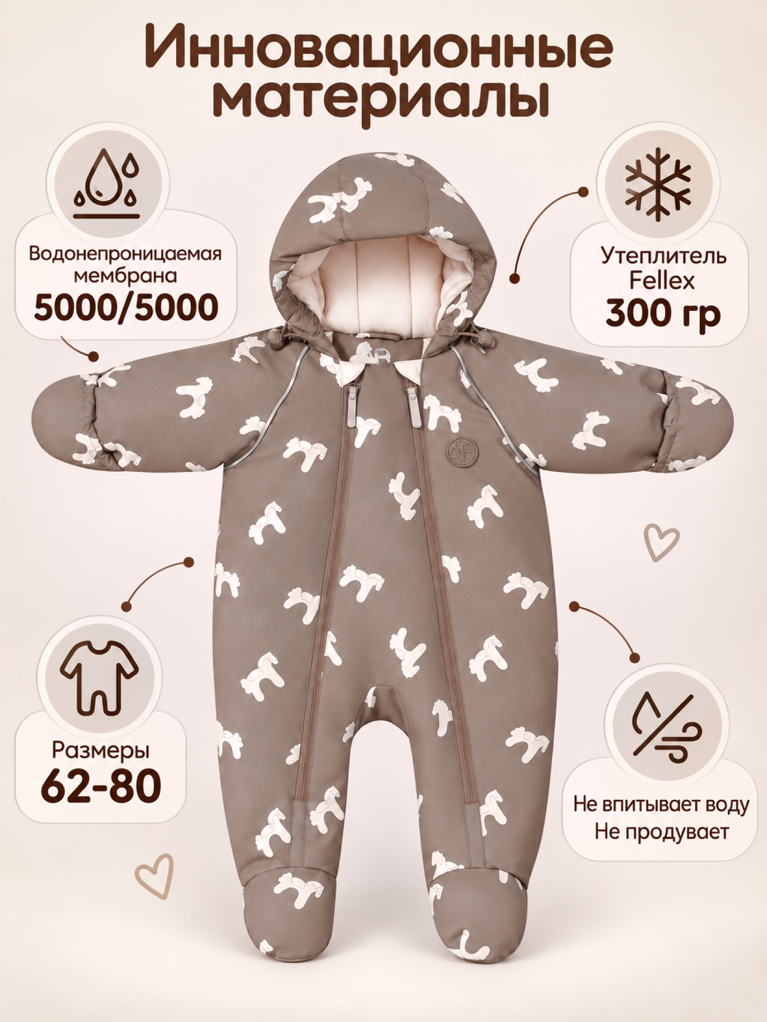 Комбинезон Amarobaby AB-OD26-6202AS/12 - фото 3