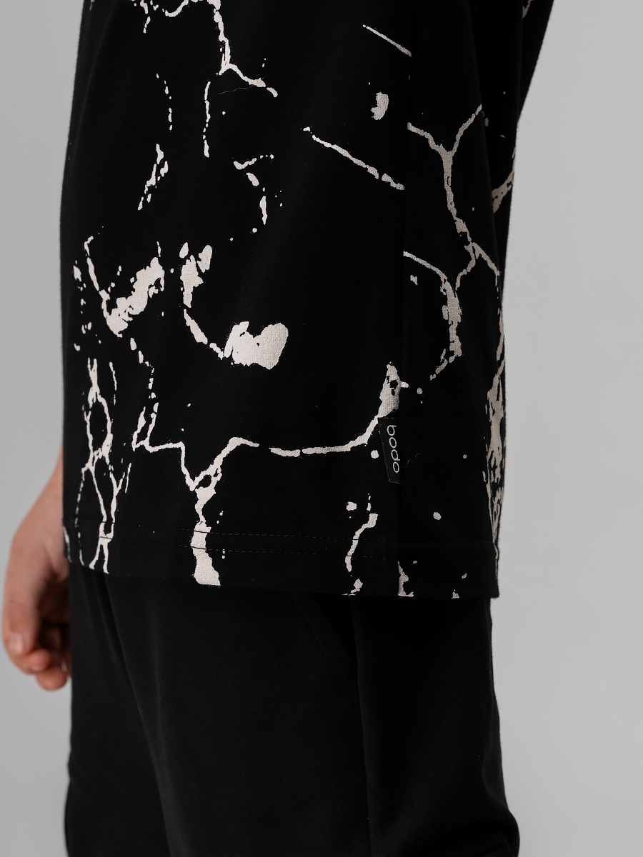 Футболка Bodo 4-316MU_черный (мрамор) - фото 4
