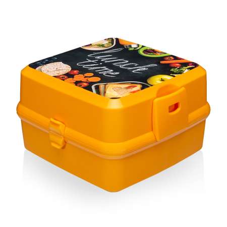 Ланч-бокс elfplast Bento оранжевый детский 15х15х9 см