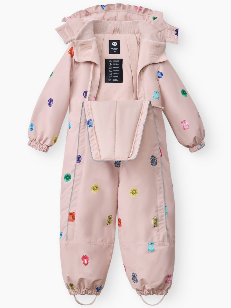Комбинезон Happy Baby 89114-1_pink(gems) - фото 2