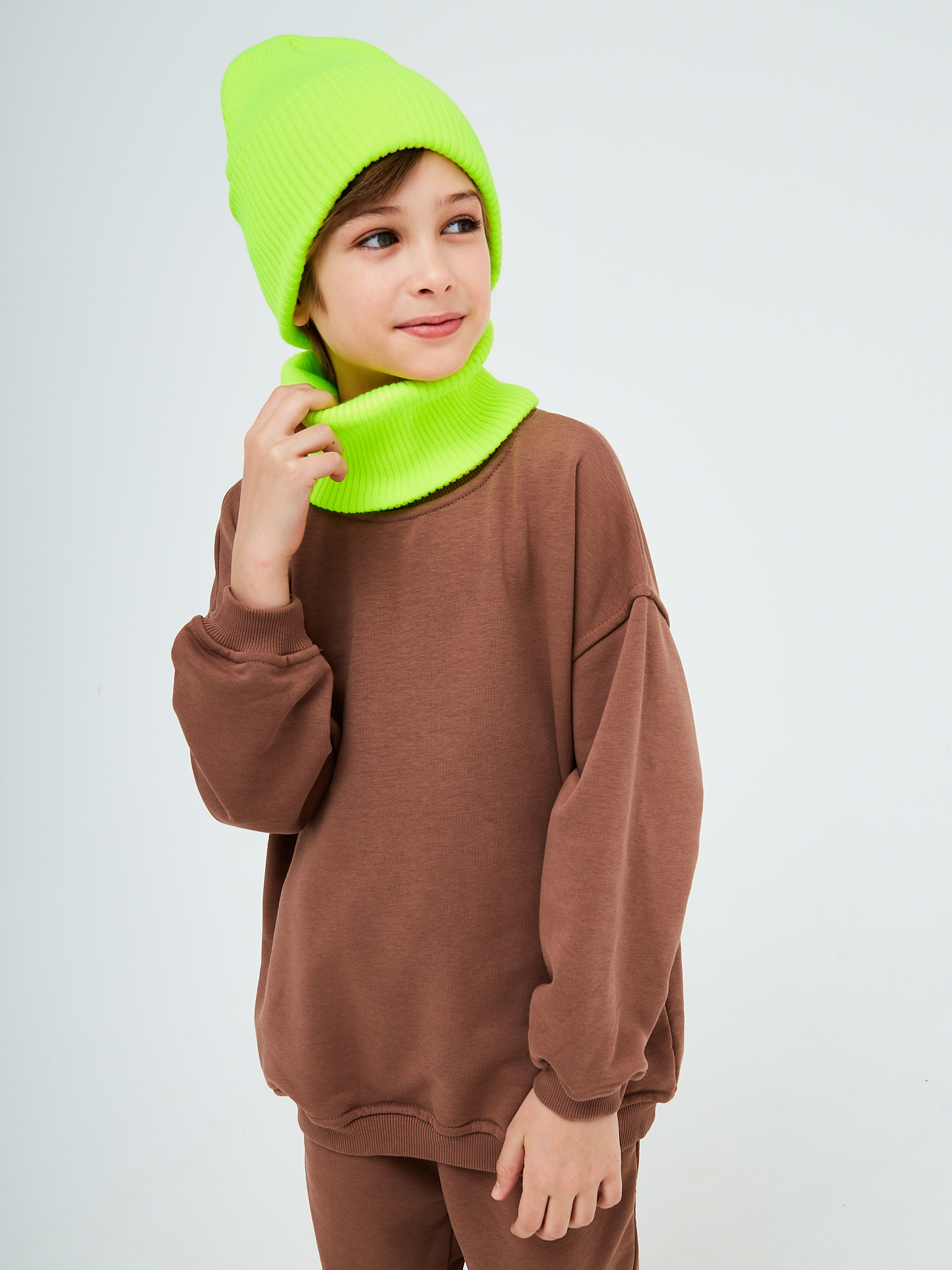 Шапка и снуд KUBRIO KU-H-52-lopata-yellowB - фото 7