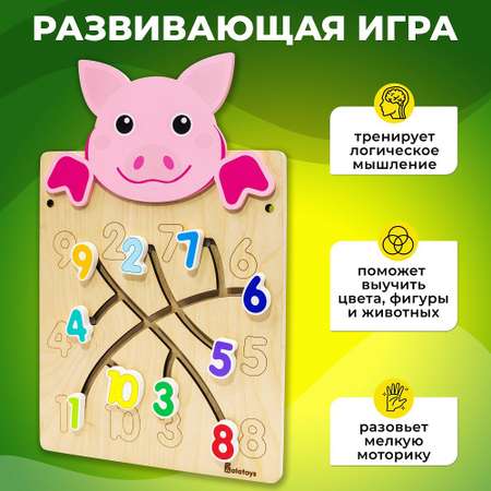Игрушка Alatoys бизиборд Детская деревянная в ассортименте