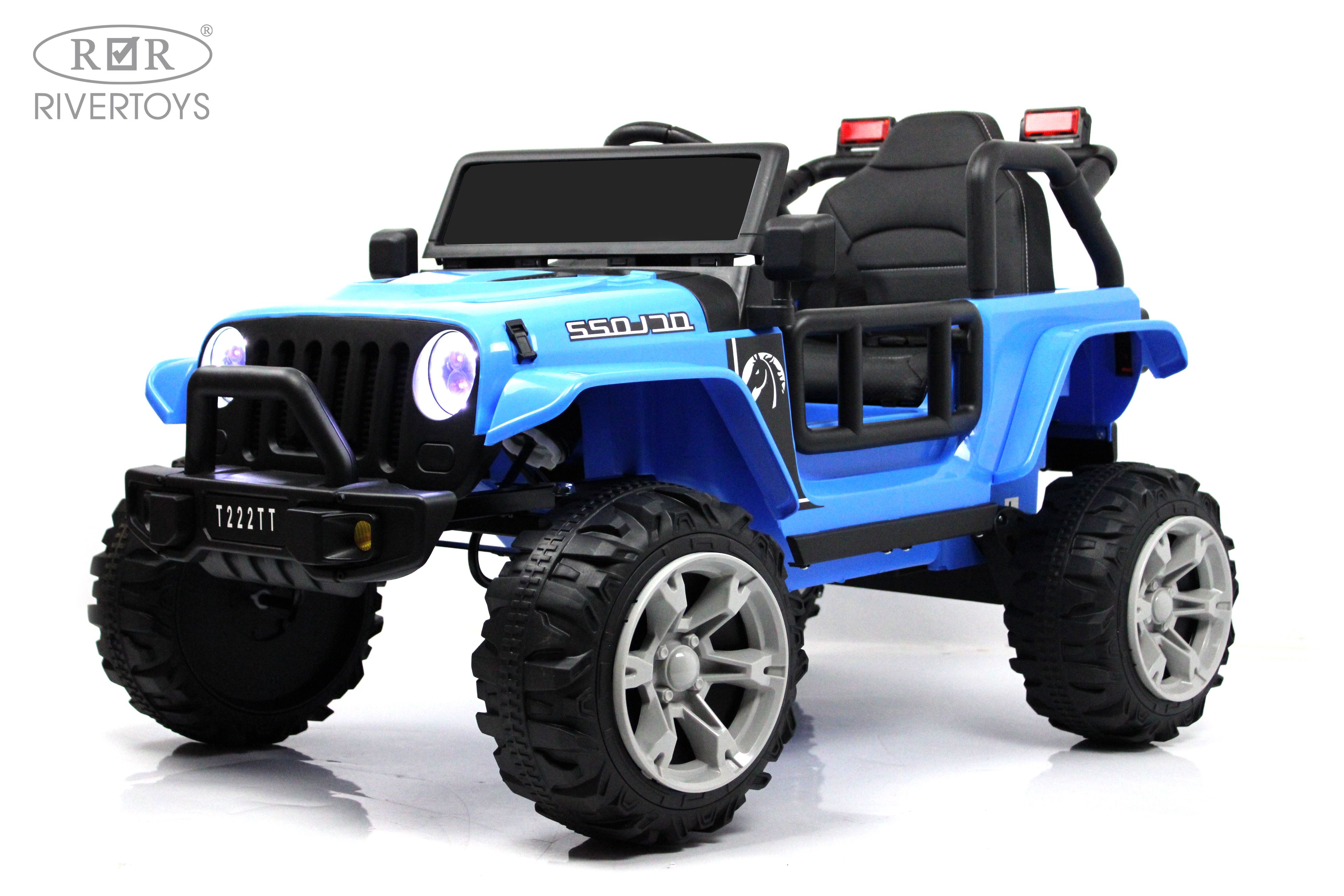 Электромобиль RIVERTOYS T222TT-4WD-BLUE С пультом ДУ - фото 22