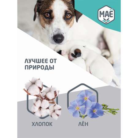Пелёнки впитывающие МАЁ для домашних животных 60х60 см 26 г 25 шт