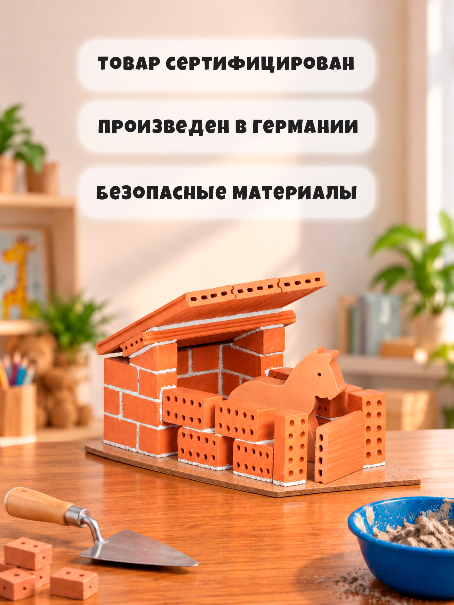 Конструктор teifoc строительный набор Конюшня 33 дет. - фото 4