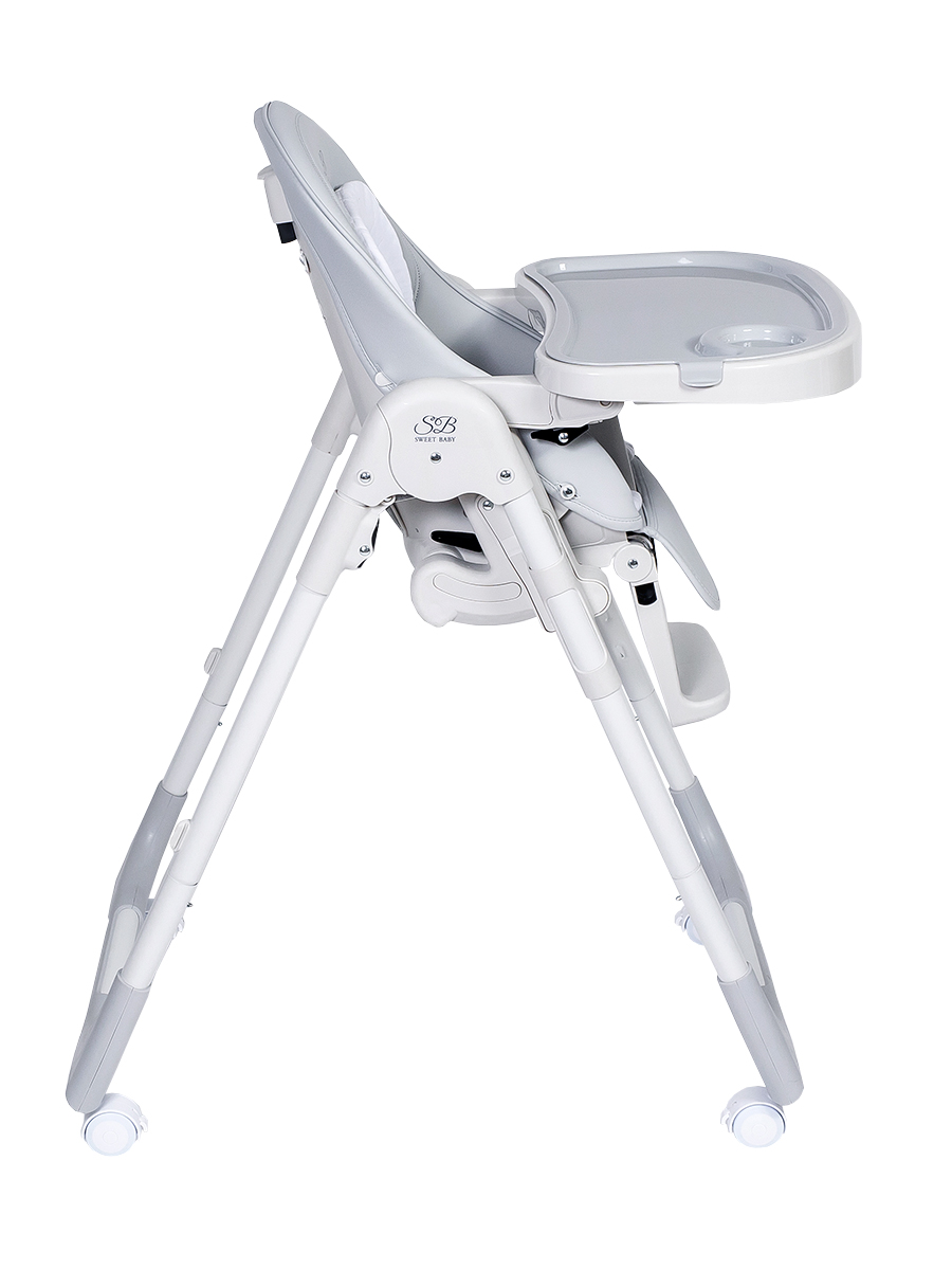 Стульчик для кормления Sweet Baby City Light Grey серый - фото 16