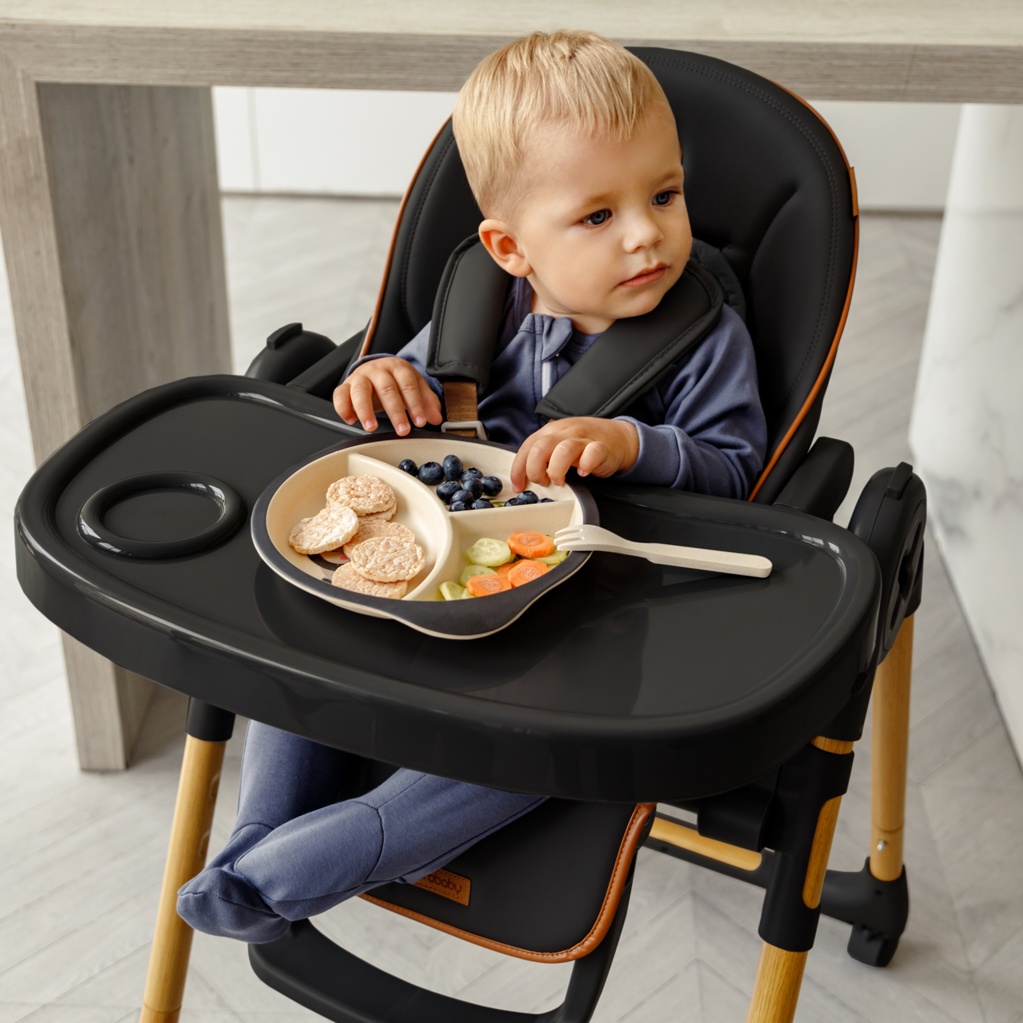 Стульчик для кормления Amarobaby Elegant классический - фото 21
