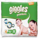Подгузники Giggles Premium 4 32 шт.
