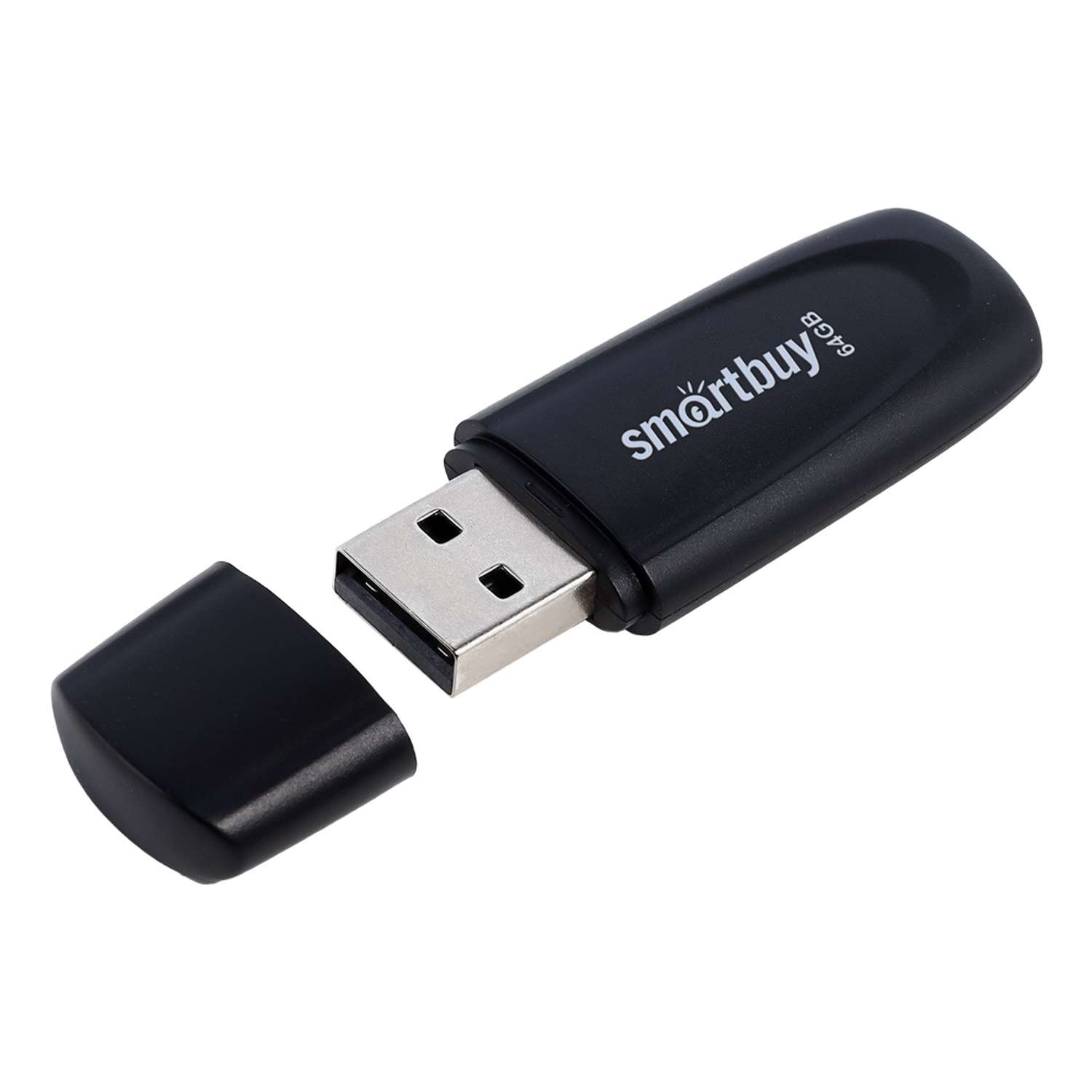 Флеш-накопитель Smartbuy USB 2.0 64GB Scout черный - фото 1