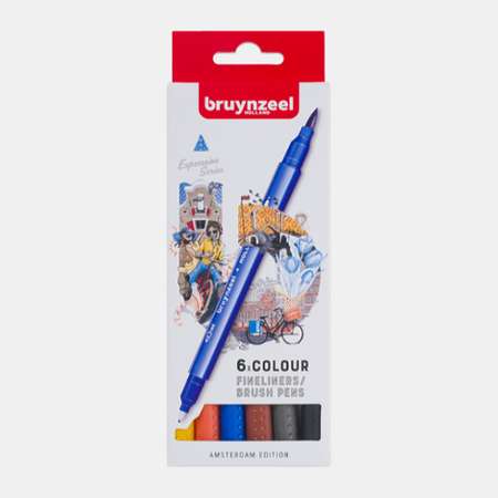 Ручка капиллярная Bruynzeel 6 шт.
