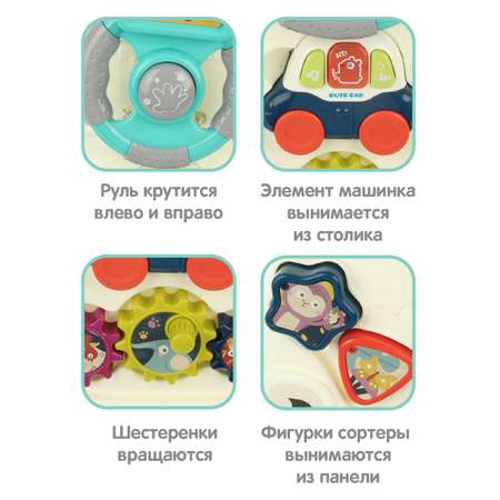 Каталка-ходунки бизиборд Veld Co Развивающий центр