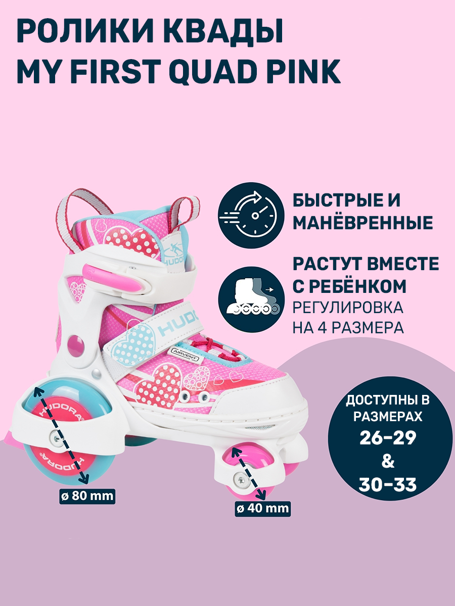 Роликовые коньки HUDORA XS 30-33 - фото 1