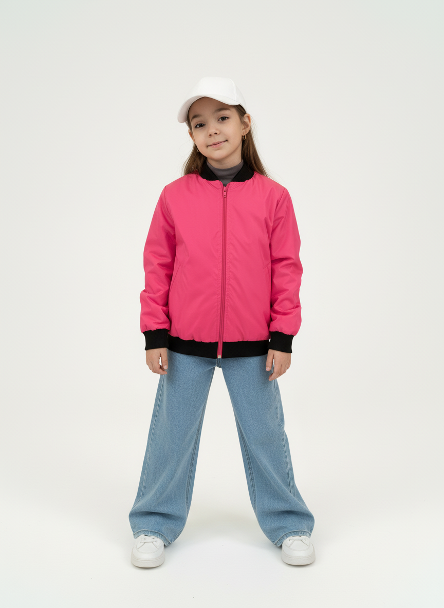 Бомбер-ветровка Arctic kids 20-024 розовый - фото 2