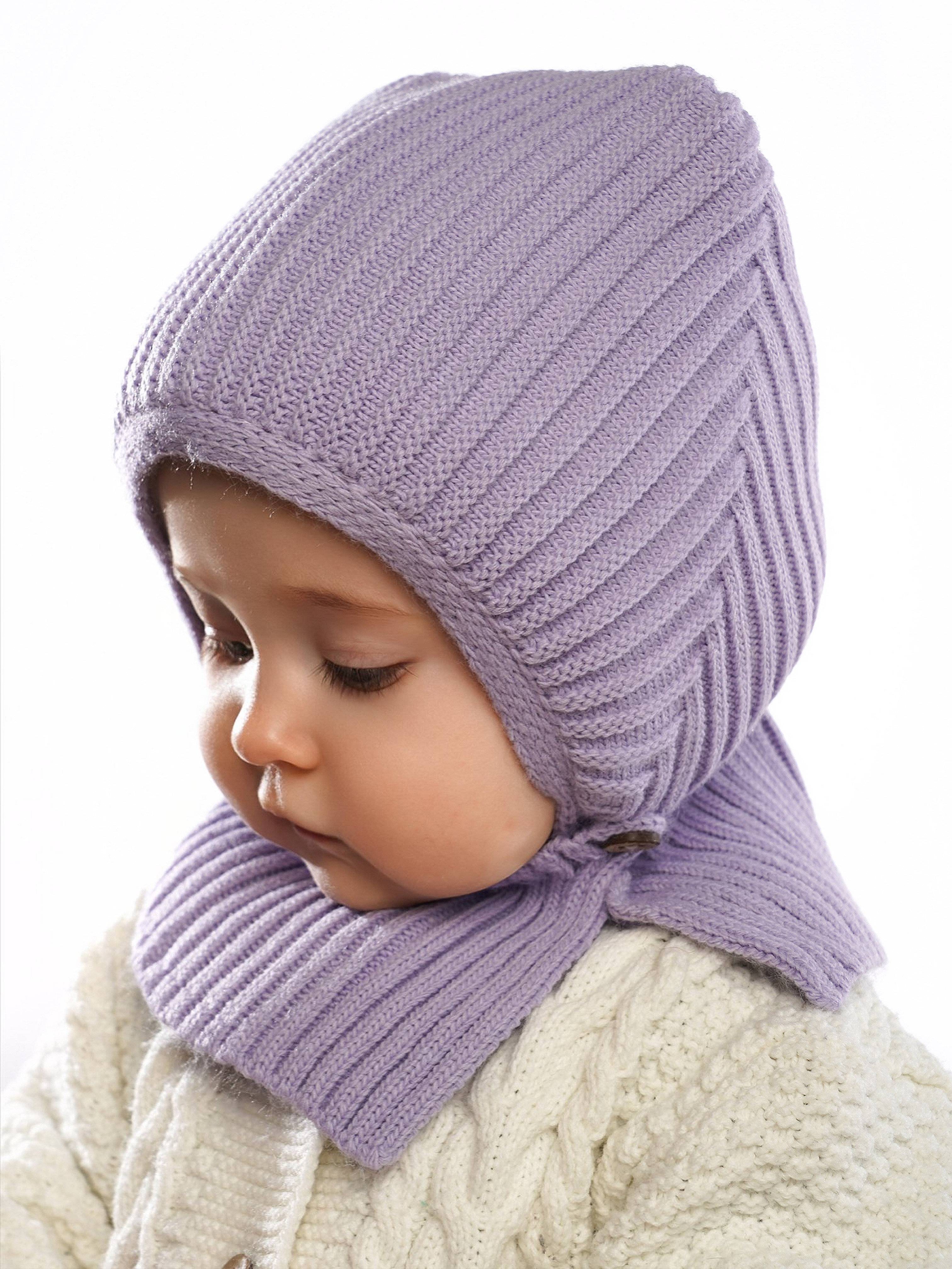 Шапка ПриКиндер U-W_22296 Цвет: Сиреневый - фото 7