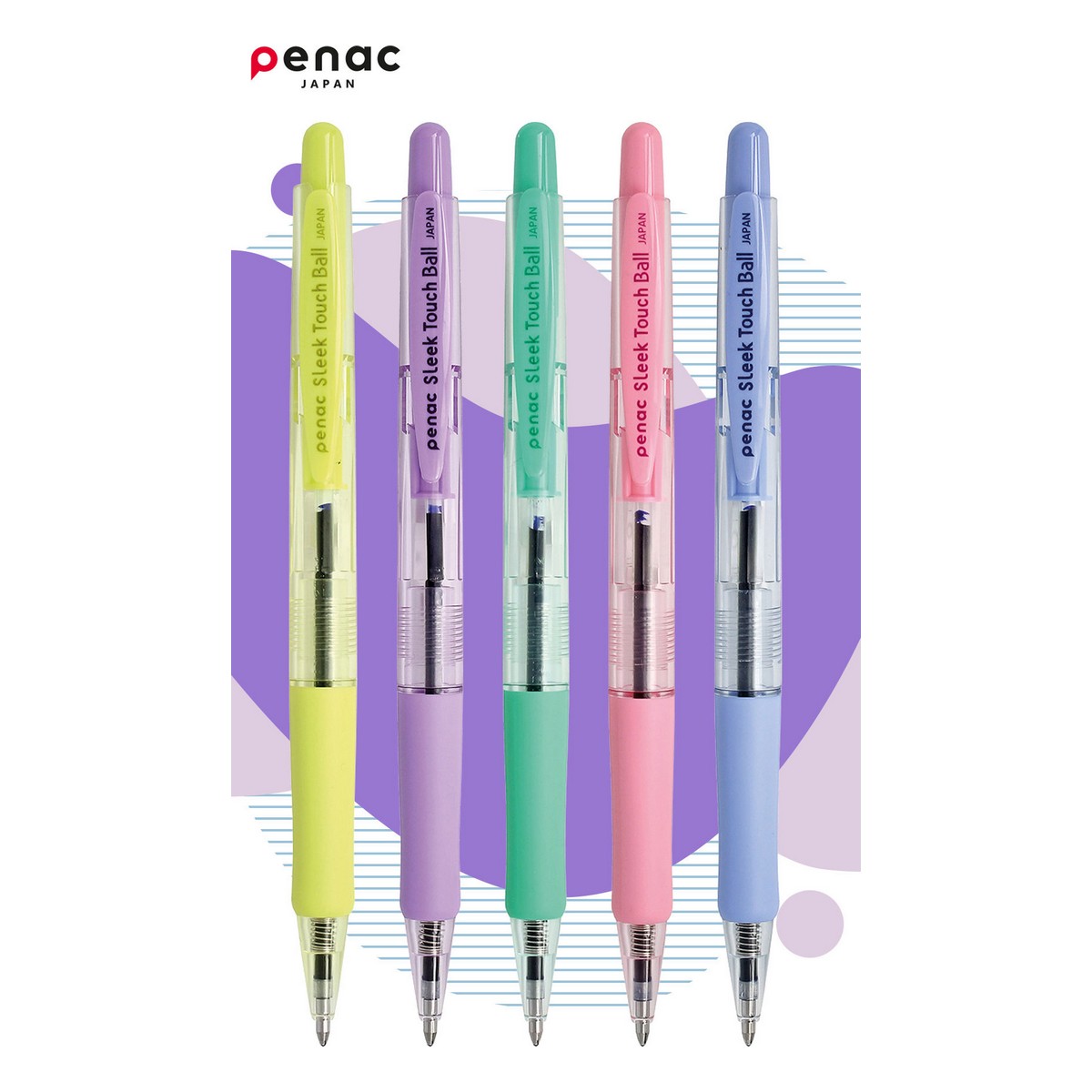 Ручка шариковая PENAC 5 шт. - фото 7