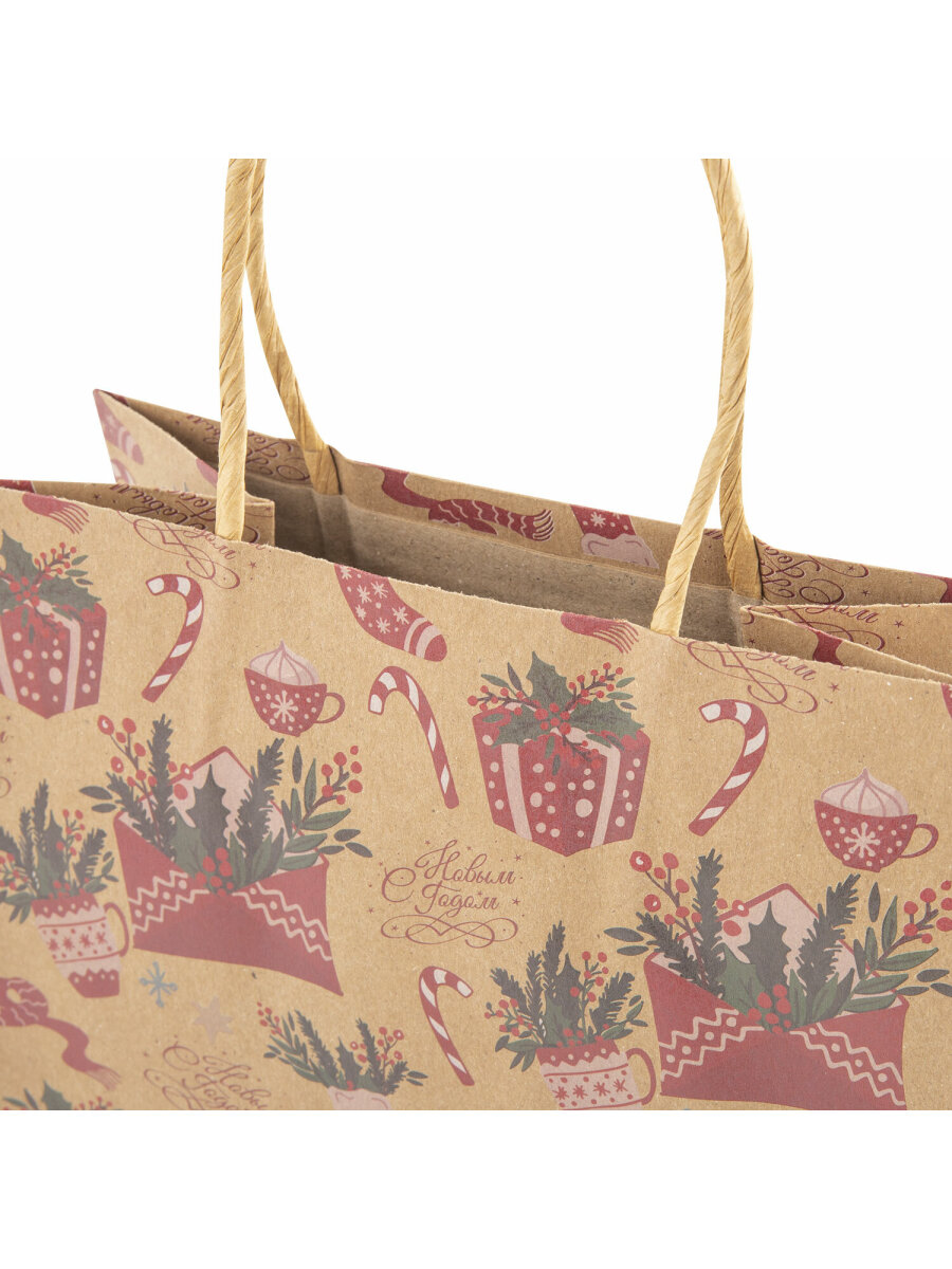Пакет новогодний подарочный Золотая сказка набор 10 штуки письмо Деду Морозу - фото 6