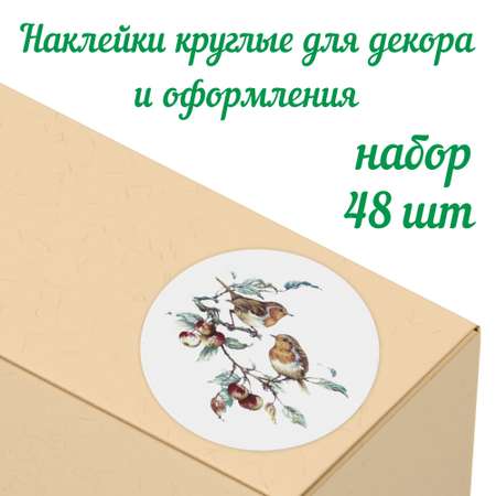 Набор наклеек Крокуспак Птички 48 шт