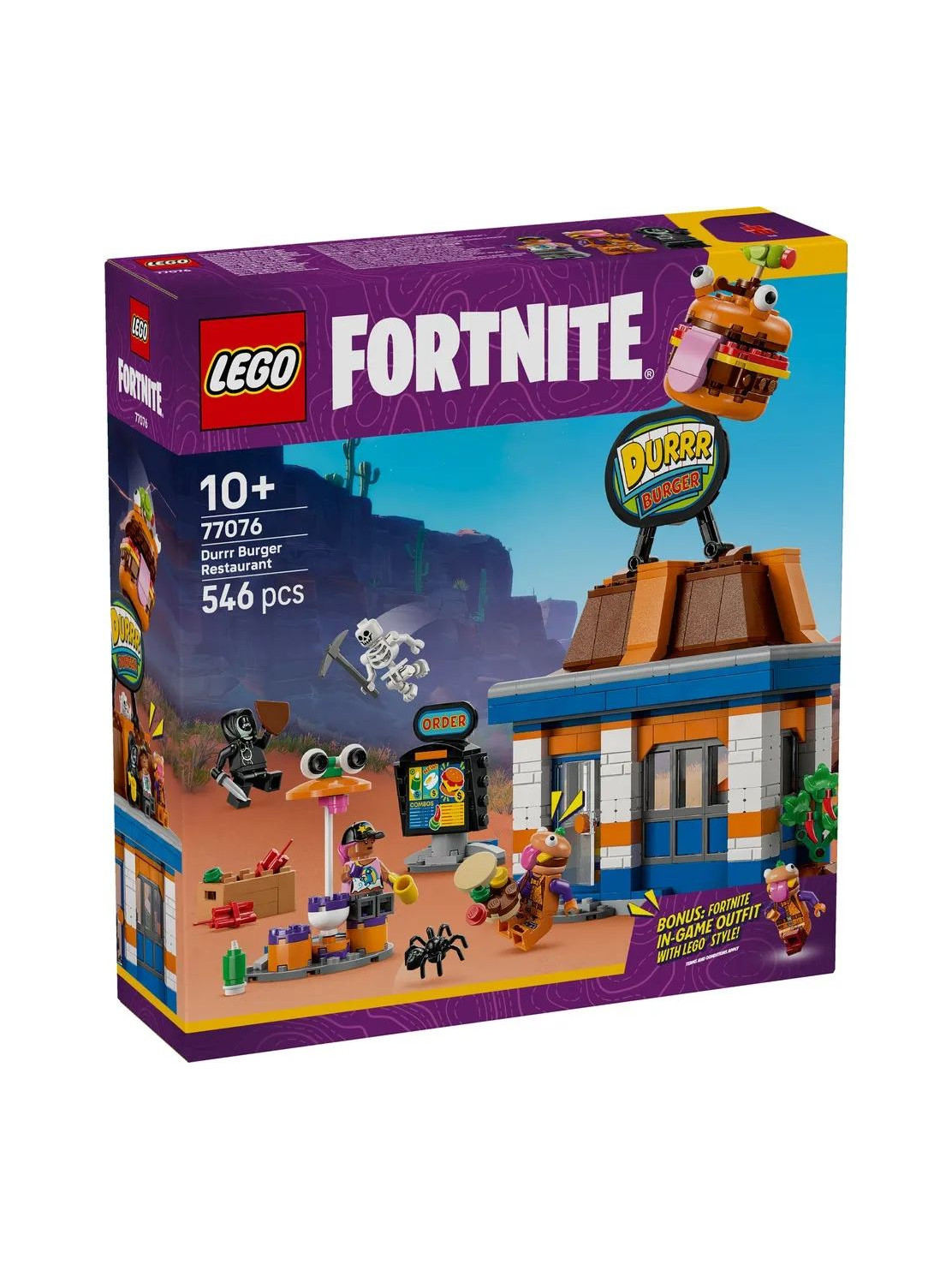Конструктор LEGO Fortnite Ресторан Дуррр-Бургер 546 дет. - фото 1