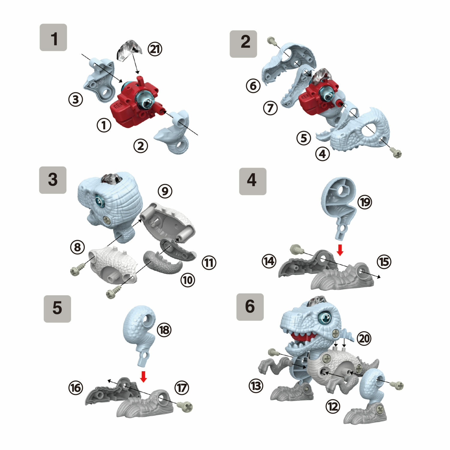 Конструктор 1TOY RoboLife Спинозавр сборная игровая модель - фото 10