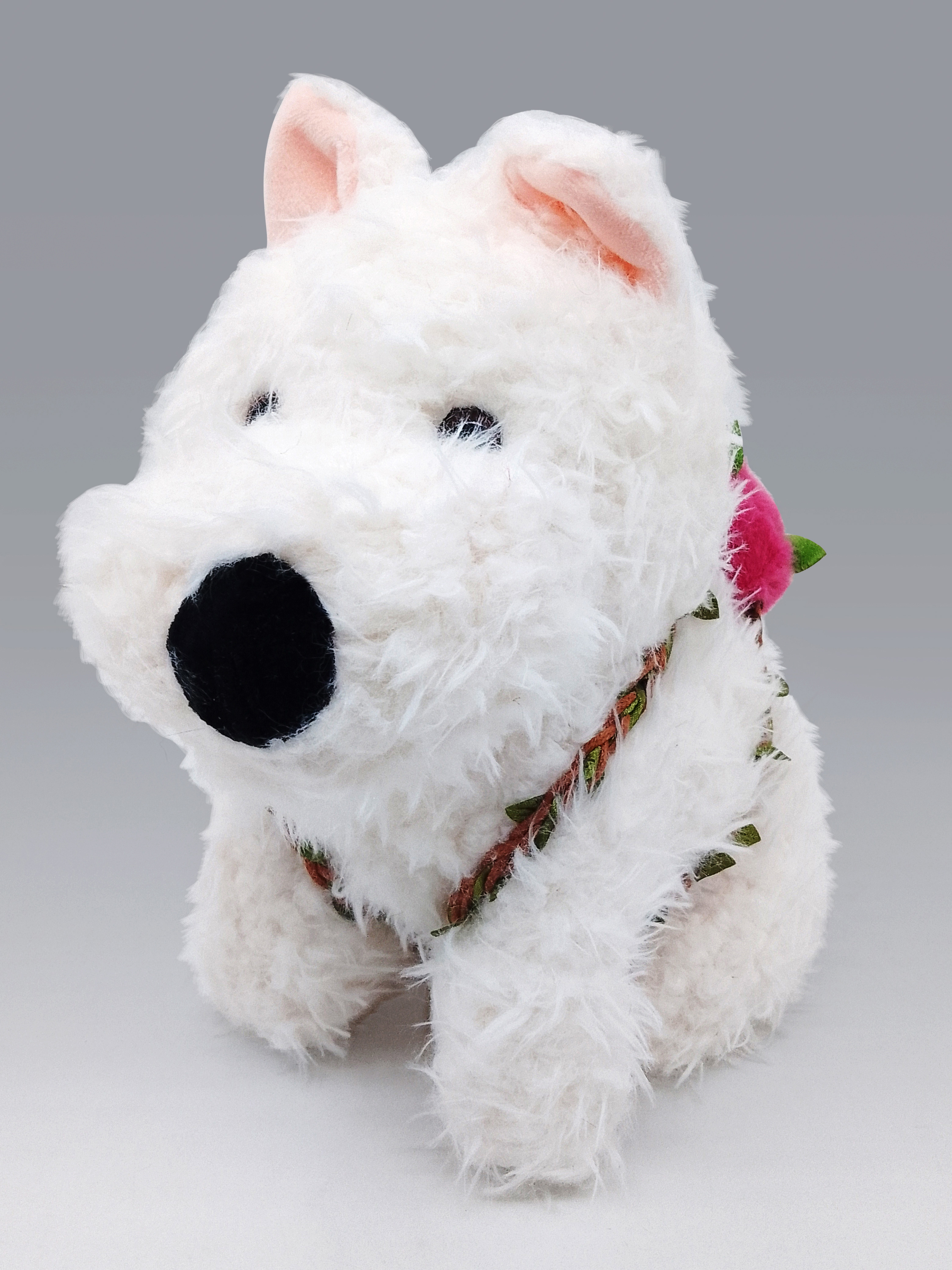 Мягкая игрушка Angelaki Щенок с рюкзачком 22 см - фото 1