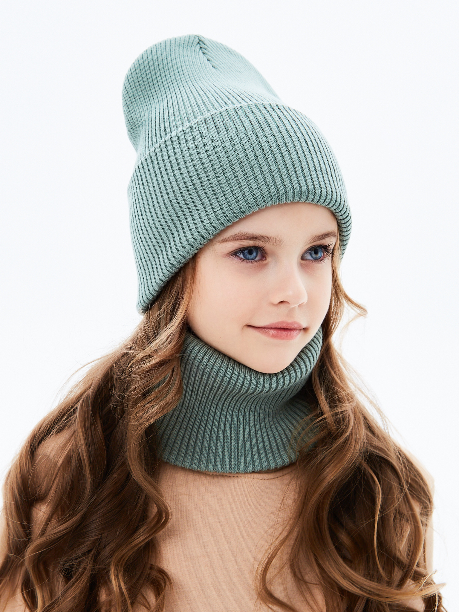 Шапка и снуд KUBRIO KU-H-52-lopata-oliveG - фото 6