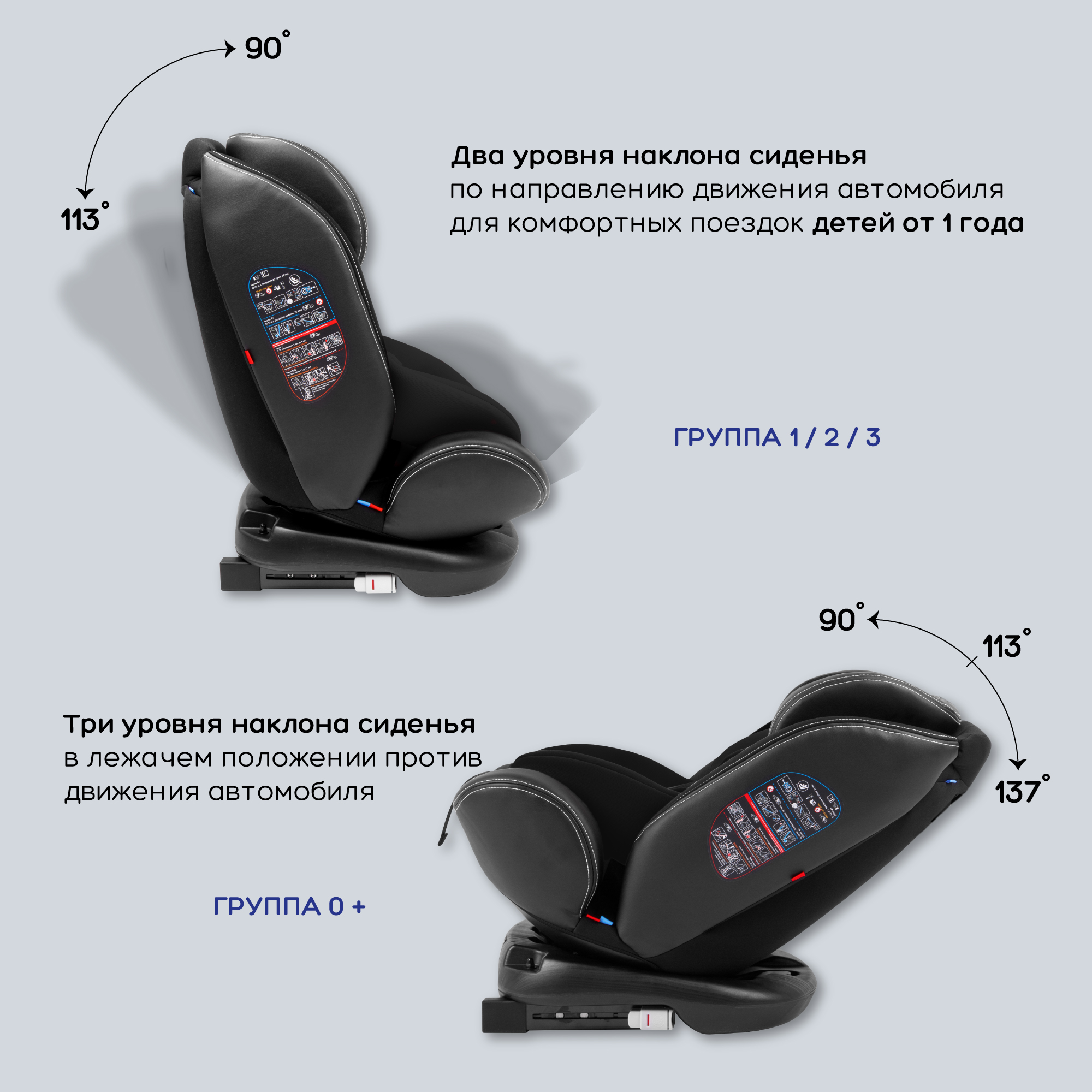 Автокресло Amarobaby ST-3 Isofix 0+/1/2/3 (0-36 кг) - фото 7