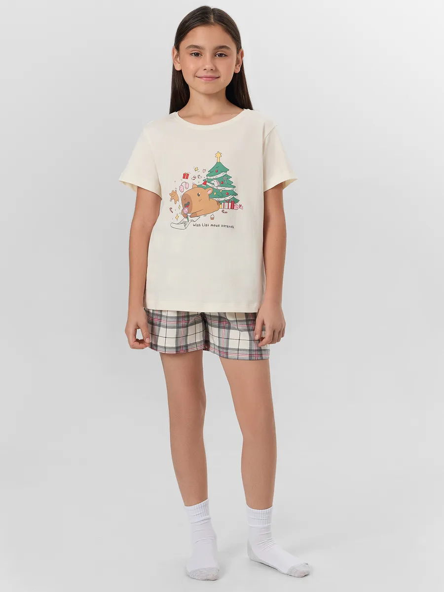 Пижама Mark Formelle (Марк Формэль) 567727/молочный +клетка на молочном - фото 3