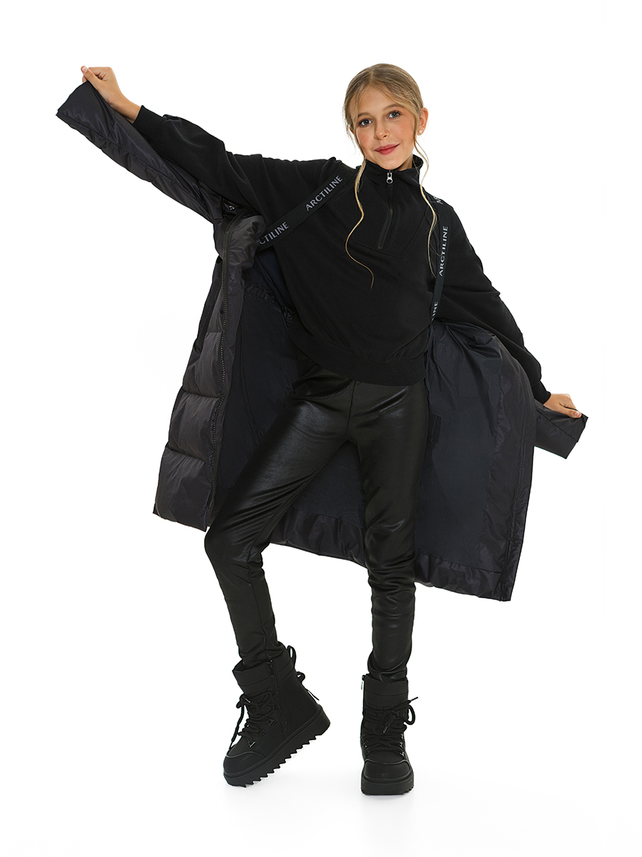 Пальто Arctiline Мартина-1 67881- DW-24 Черный - фото 3