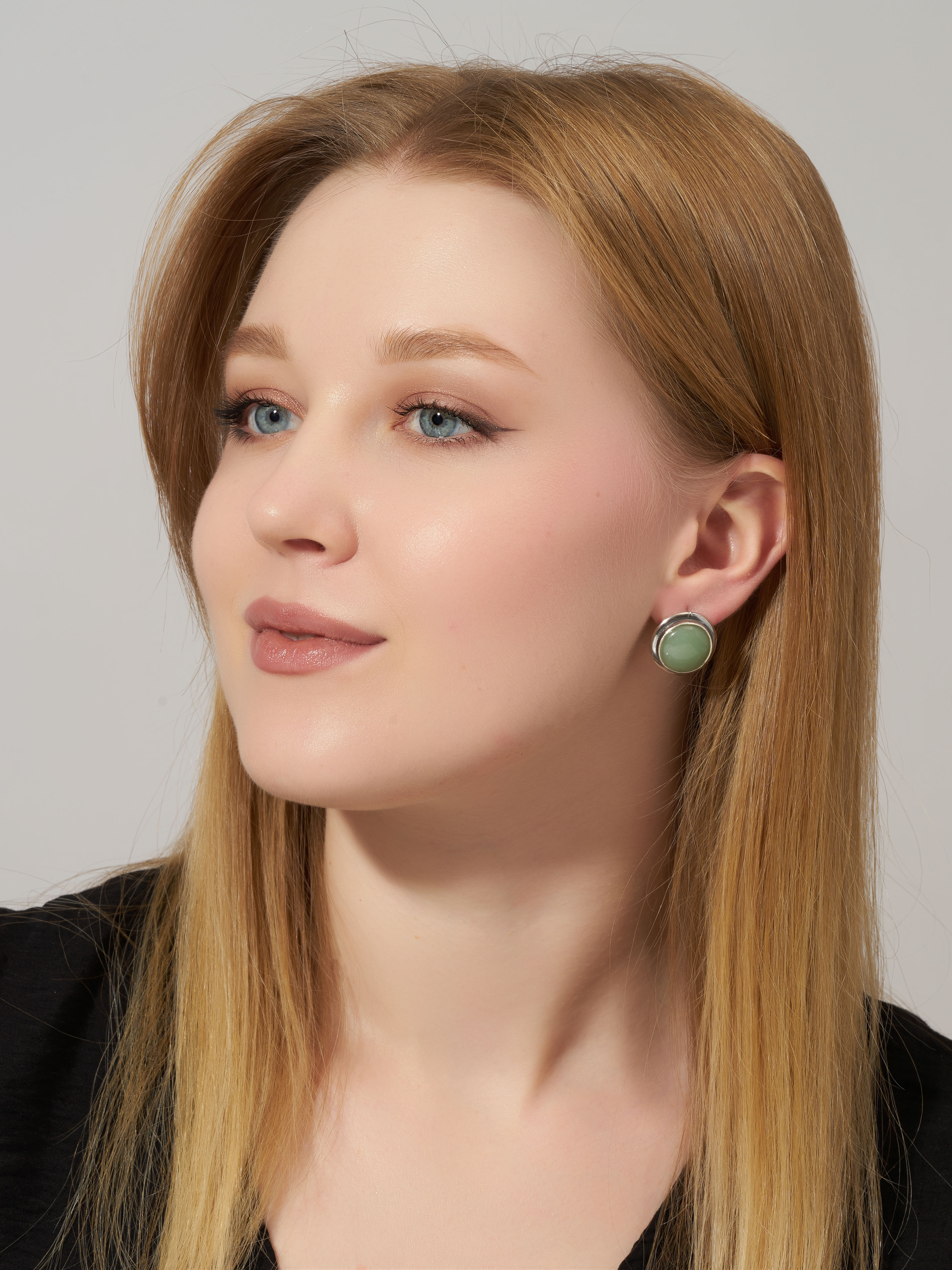 Серьги Shine and Beauty 80240-9-с-нефрит - фото 3