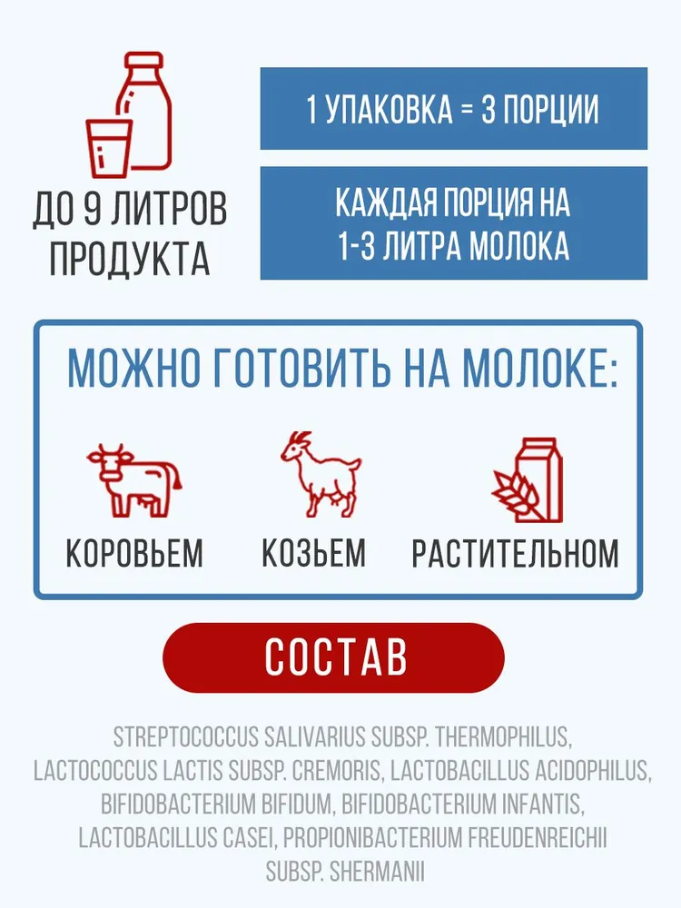 Закваска для биойогурта Полезная Партия 3 порции - фото 2