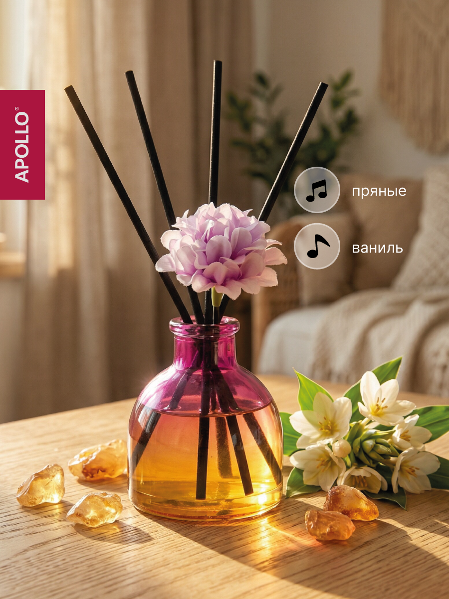 Ароматический диффузор APOLLO пряный, ваниль 40 мл - фото 1