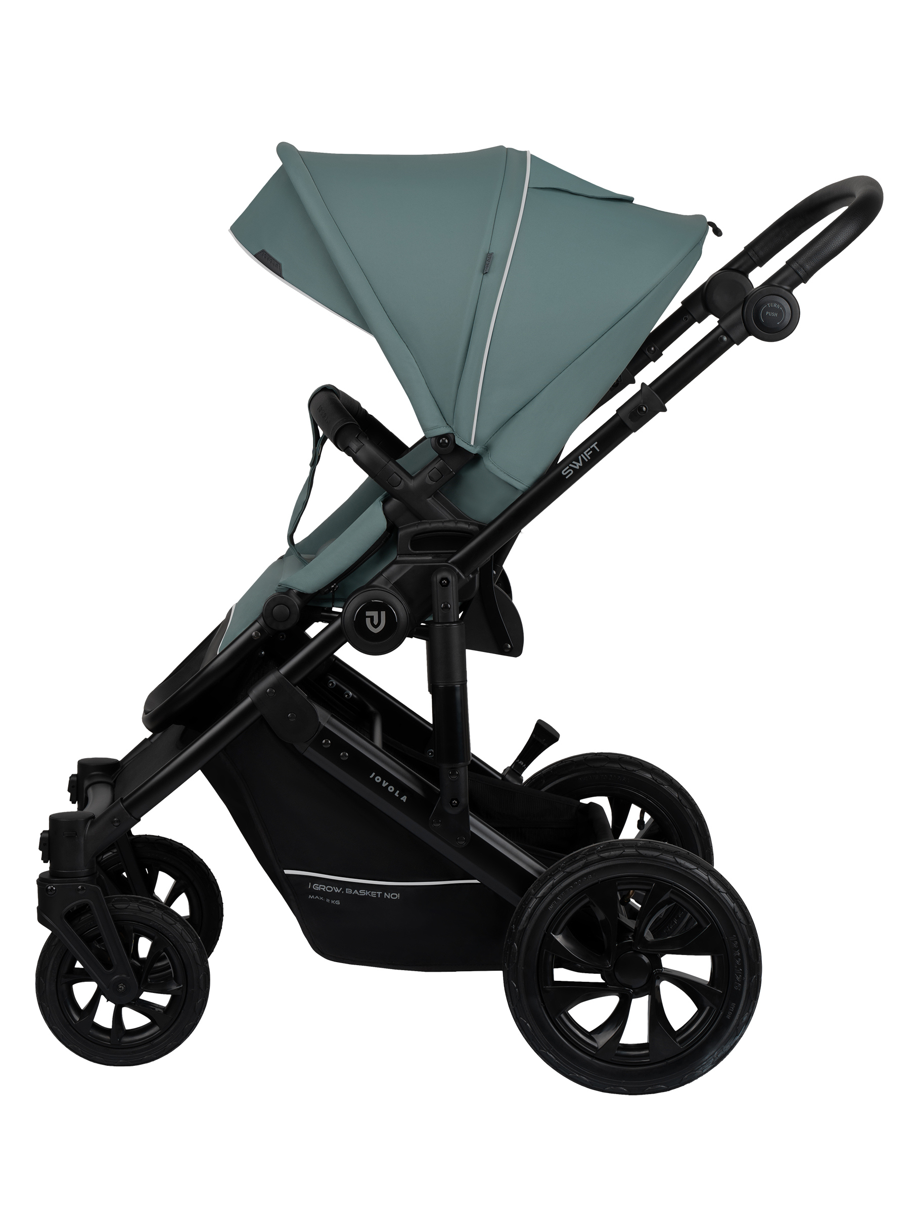 Коляска 3в1 JOVOLA Swift Plus зеленый - фото 13