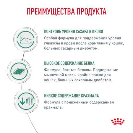 Корм для кошек ROYAL CANIN Diabetic при сахарном диабете 400г