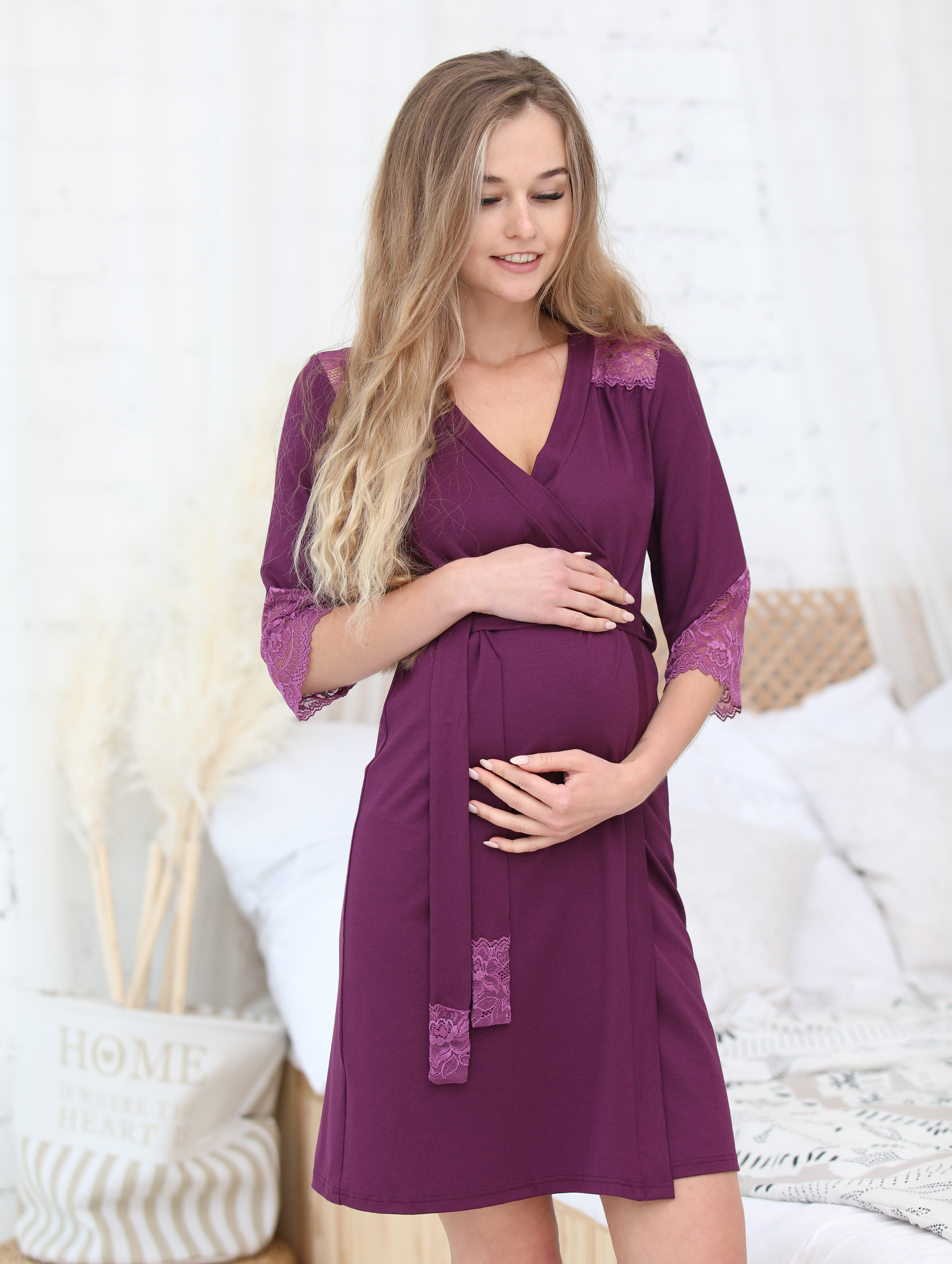 Халат Fest П52509В Фиолетовый - фото 5