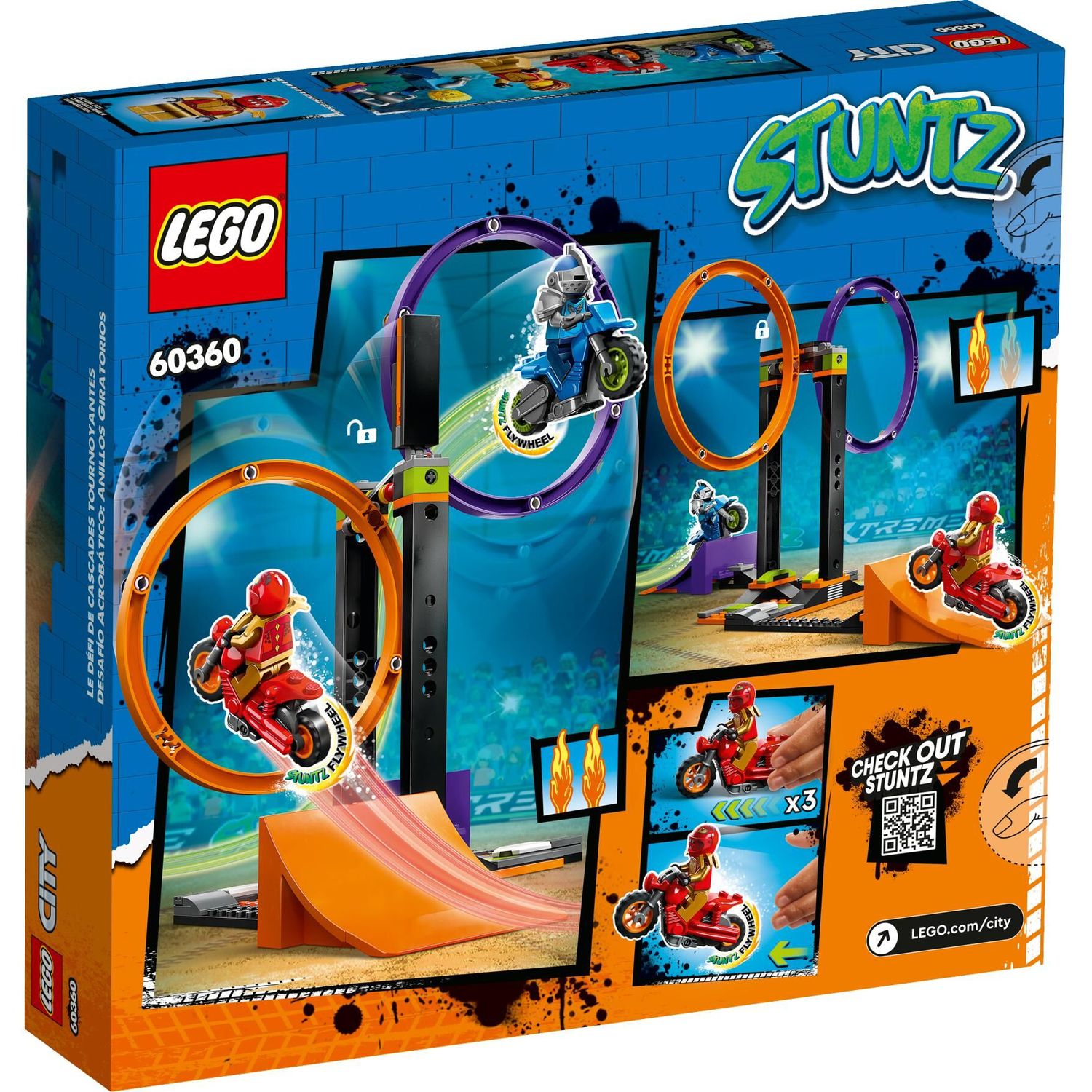 Конструктор LEGO City Spinning Stunt Challenge 117 дет. - фото 8