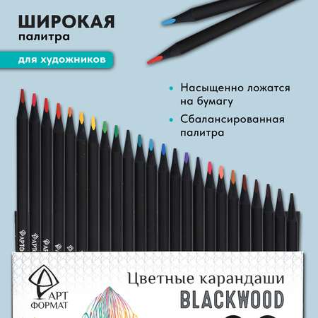 Карандаши цветные АРТформат 24 шт.