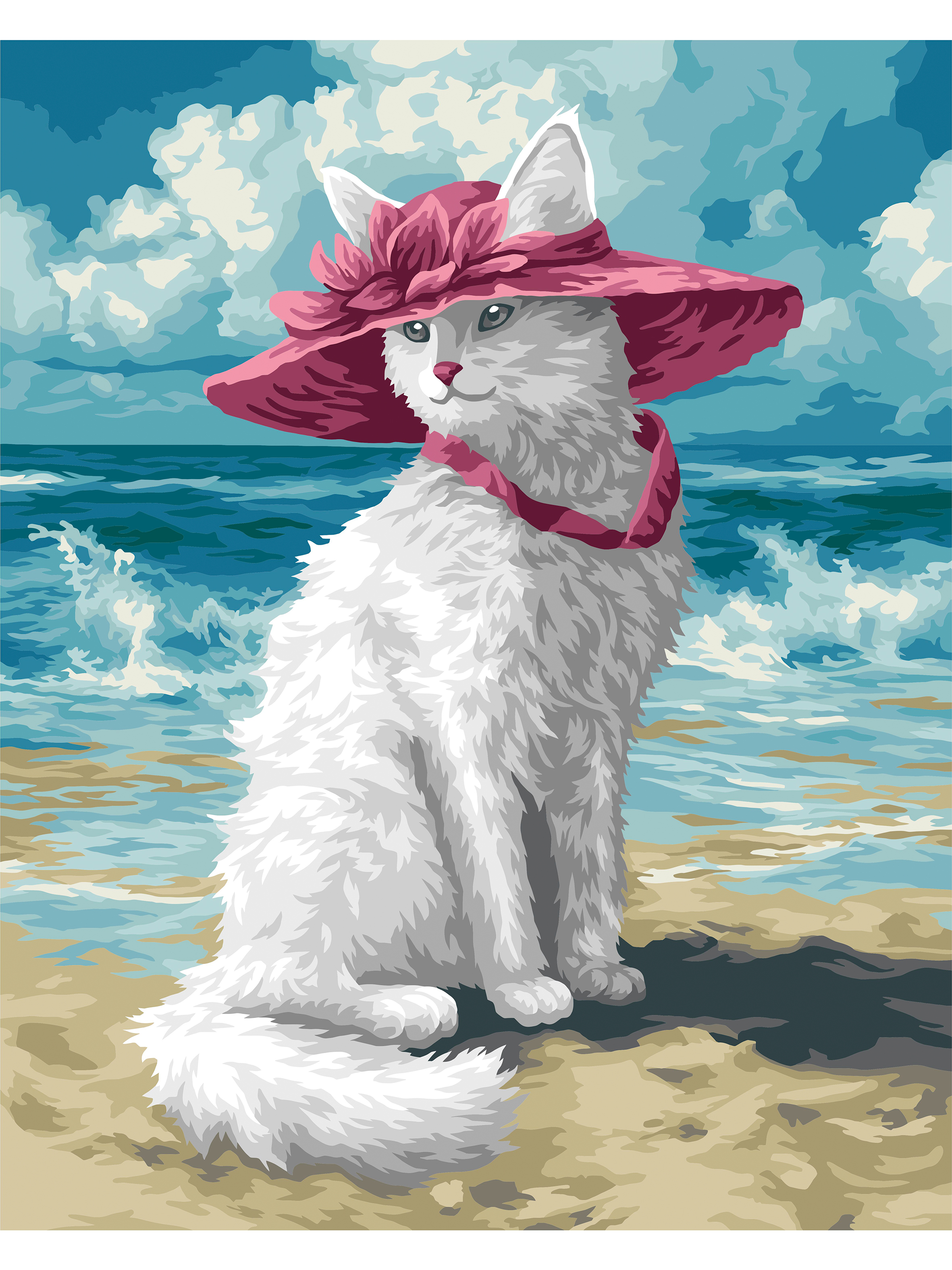 Картина по номерам Hobby Paint Кошка в шляпе в ассортименте - фото 2