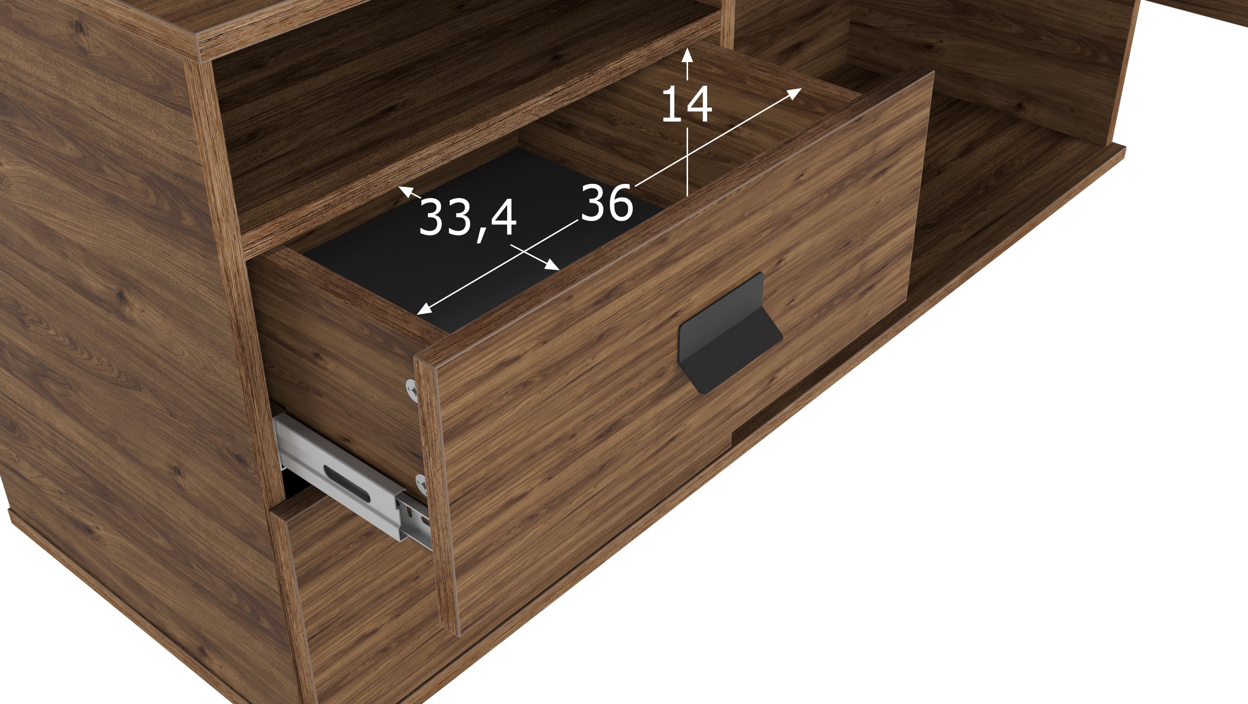 Письменный стол КАЛИФОРНИЯ МЕБЕЛЬ Хардвиг СР01 - фото 20