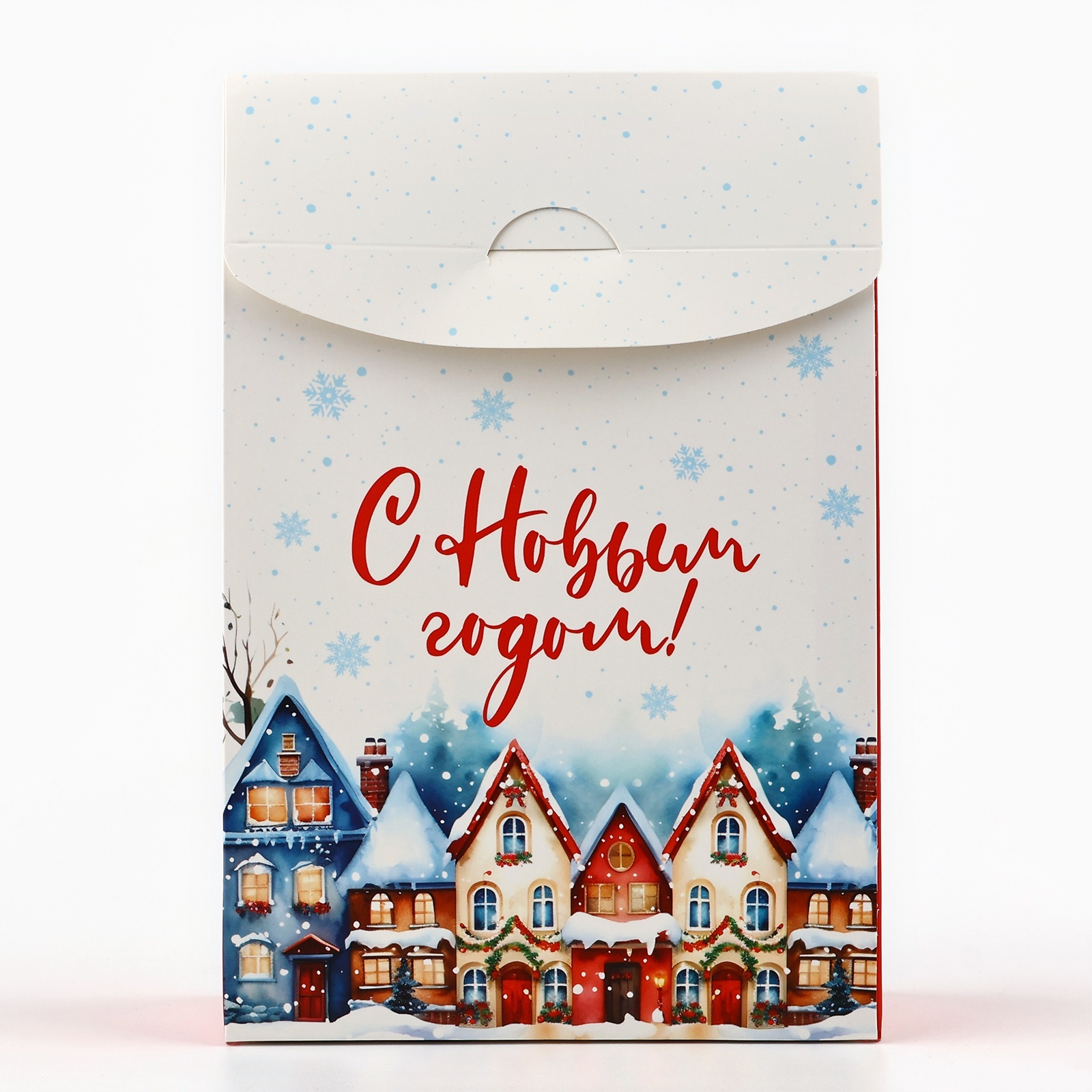 Коробка складная Дарите Счастье "Снежный город", 15 х 7 х 22 см - фото 4