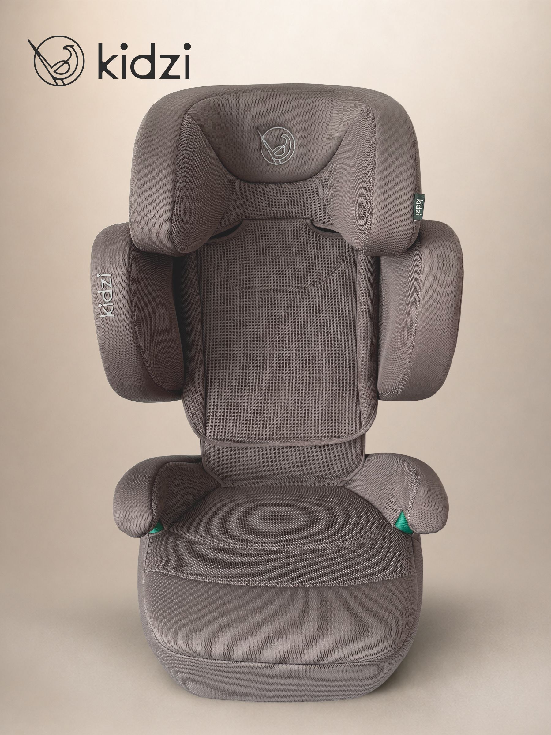 Автокресло Kidzi Itiro i-SIZE от 3.5 до 12 лет Isofix 2/3 (15-36 кг) коричневый - фото 13
