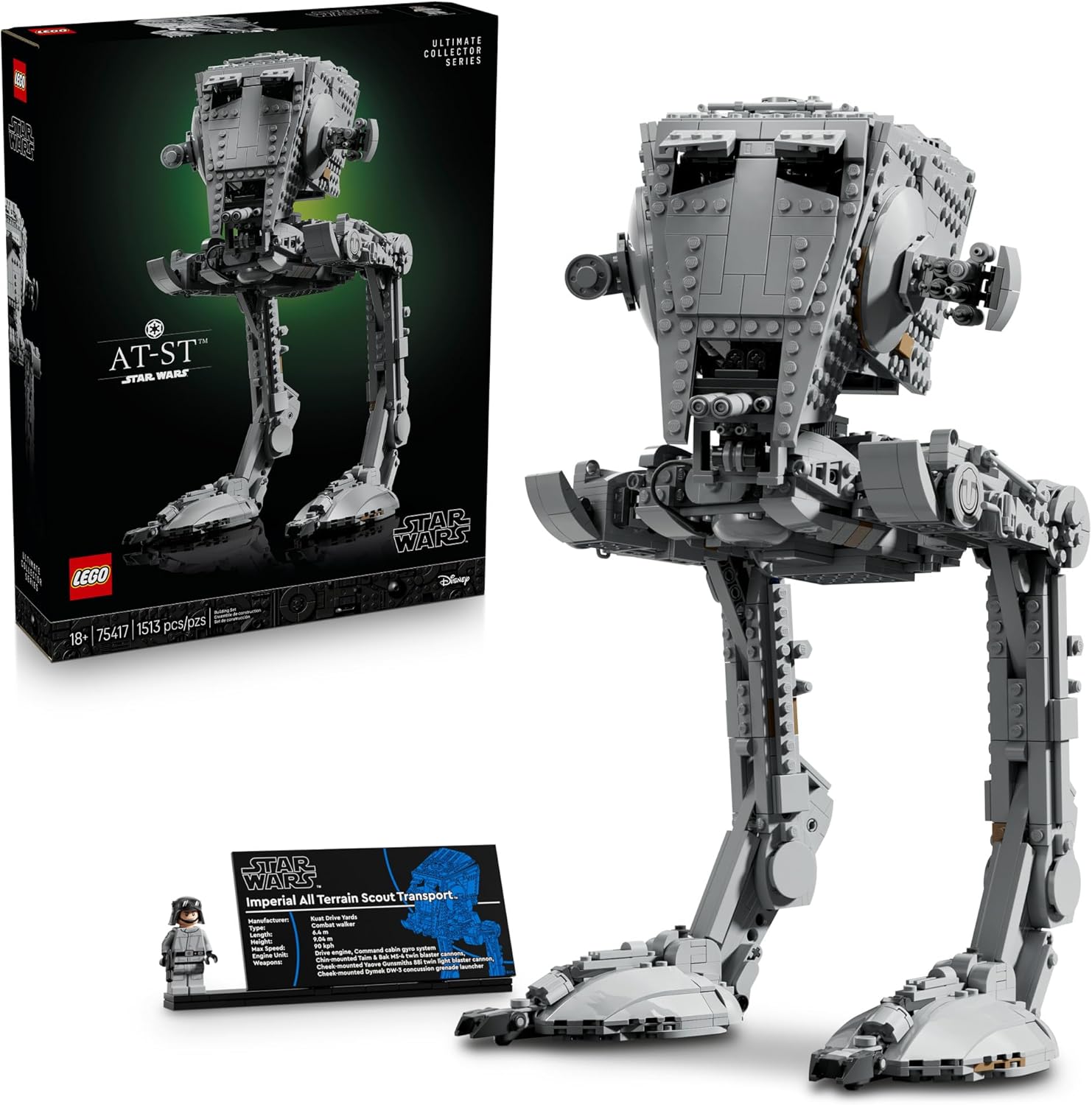 Конструктор LEGO Star Wars AT-ST Уокер 1513 дет. - фото 1