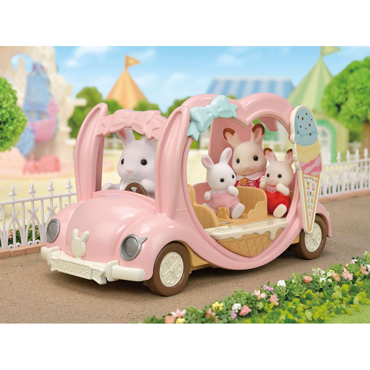 Игровой набор Sylvanian Families Фургончик с мороженым 5651 - фото 8