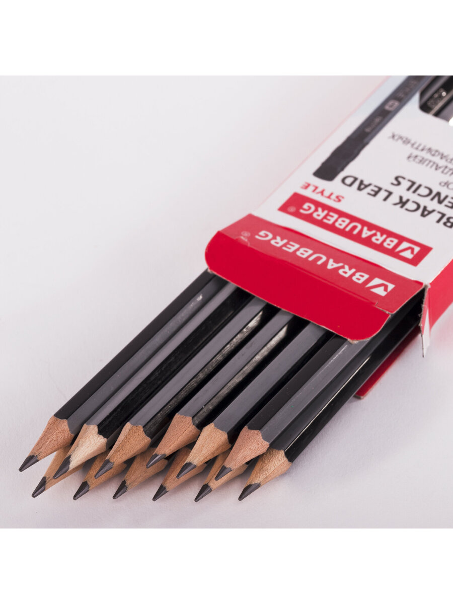 Карандаши чернографитные Brauberg 12 шт. - фото 12